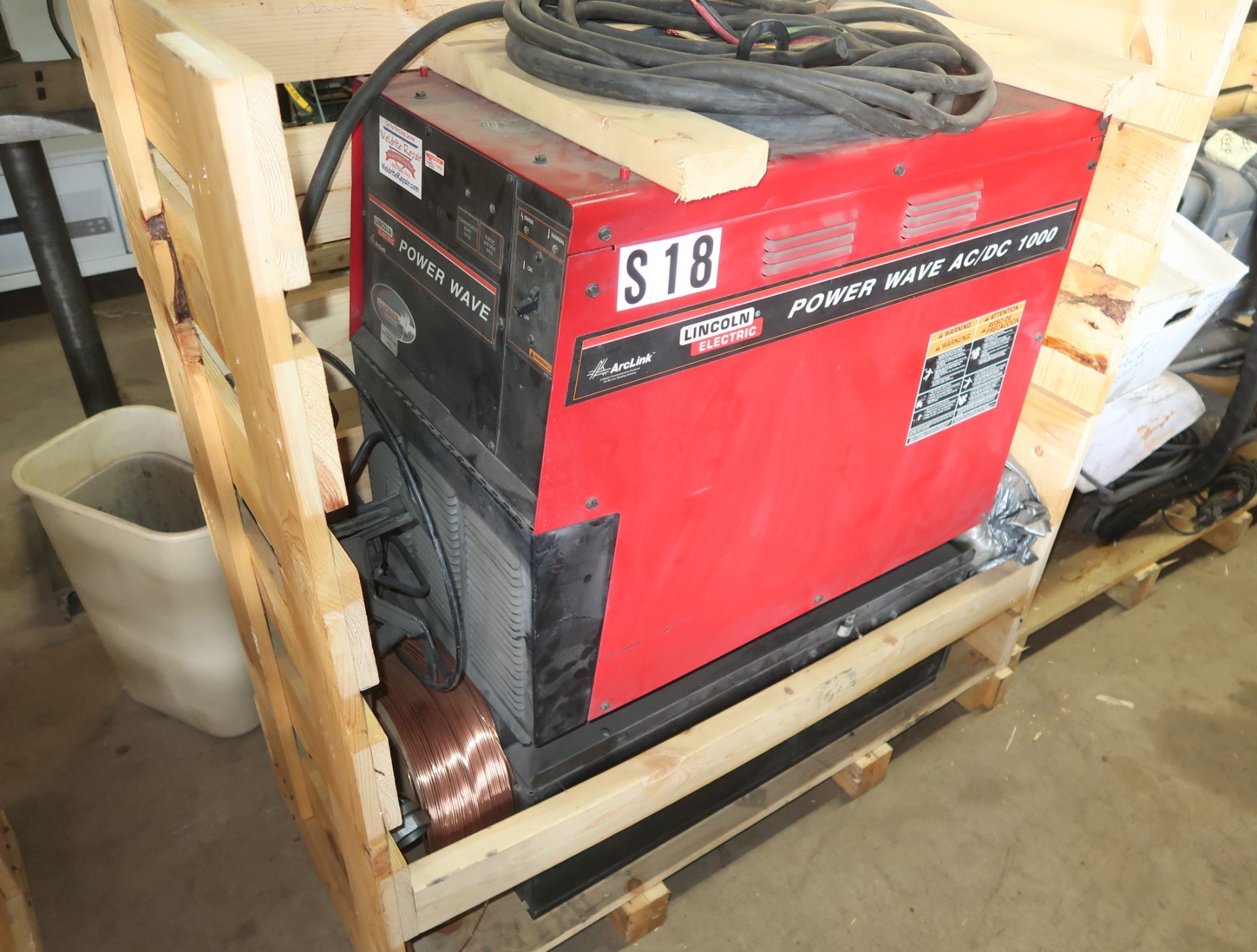 LINCOLN ELECTRIC SUB-ARC WELDER, LINCOLN POWER WAVE 1000 AC/DC WELDER, W/POWERFEED, ETC. - Image 6 of 10