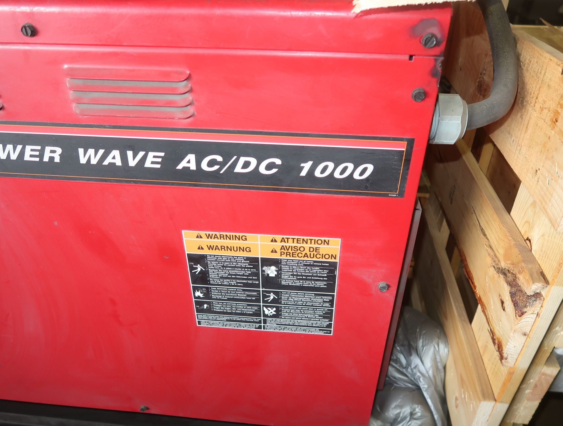 LINCOLN ELECTRIC SUB-ARC WELDER, LINCOLN POWER WAVE 1000 AC/DC WELDER, W/POWERFEED, ETC. - Image 8 of 10