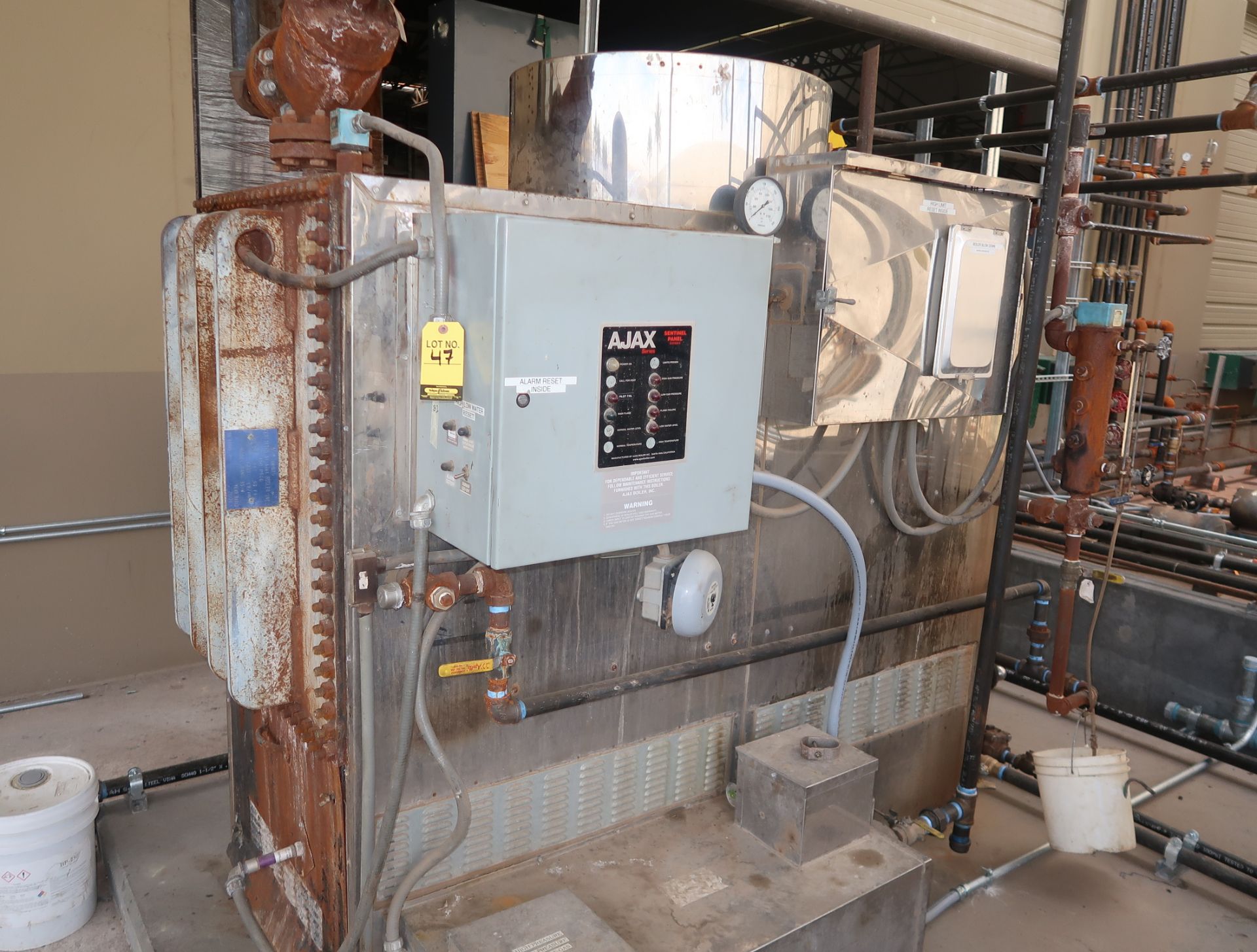 AJAX HIGH PRESSURE STEAM BOILER MDL. SRNG-35W 35HP BOILER (NATURAL GAS)