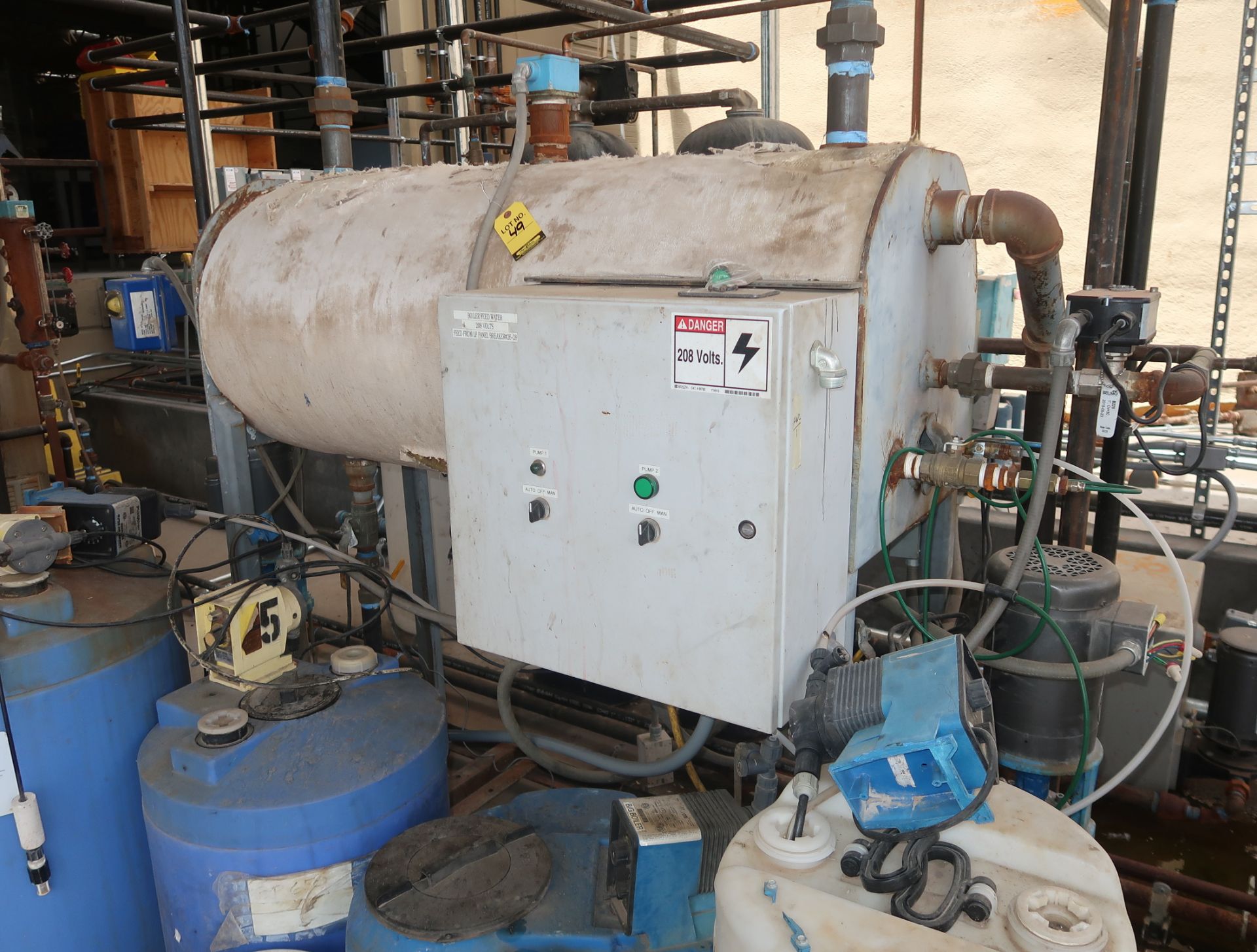 BOILER FEED WATER TANK W/STERLCO PUMP