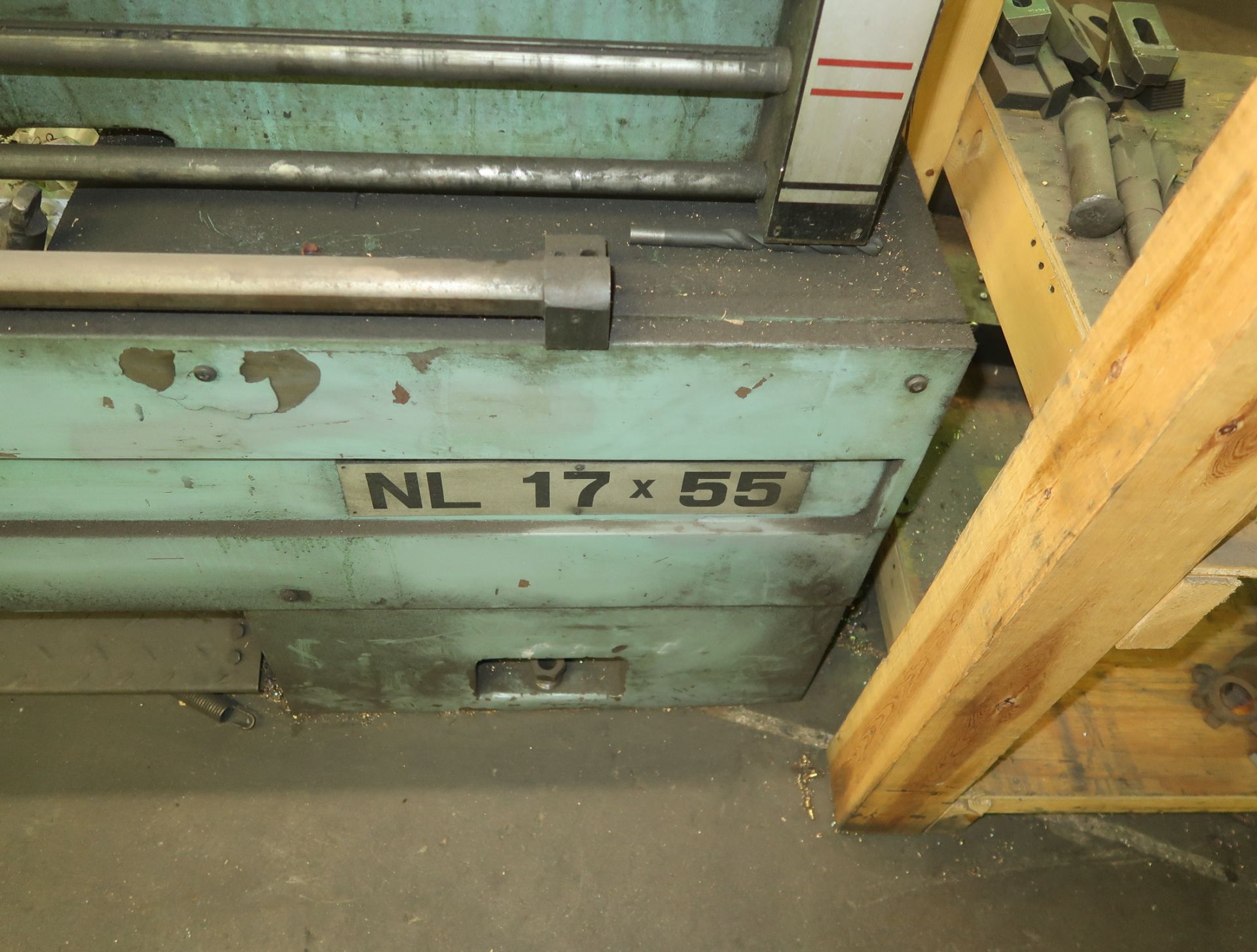 NAMSEON 17" X 55" ENGINE LATHE, 2" THRU HOLE, 4-WAY TOOL POST, 4 & 3-JAW CHUCK, SN. 4830606 - Image 3 of 7