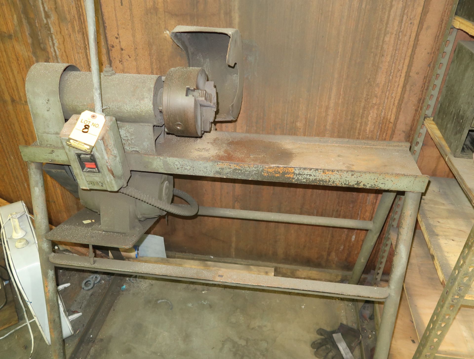 SHOP BUILT LATHE, SANDING/POLISHING STATION