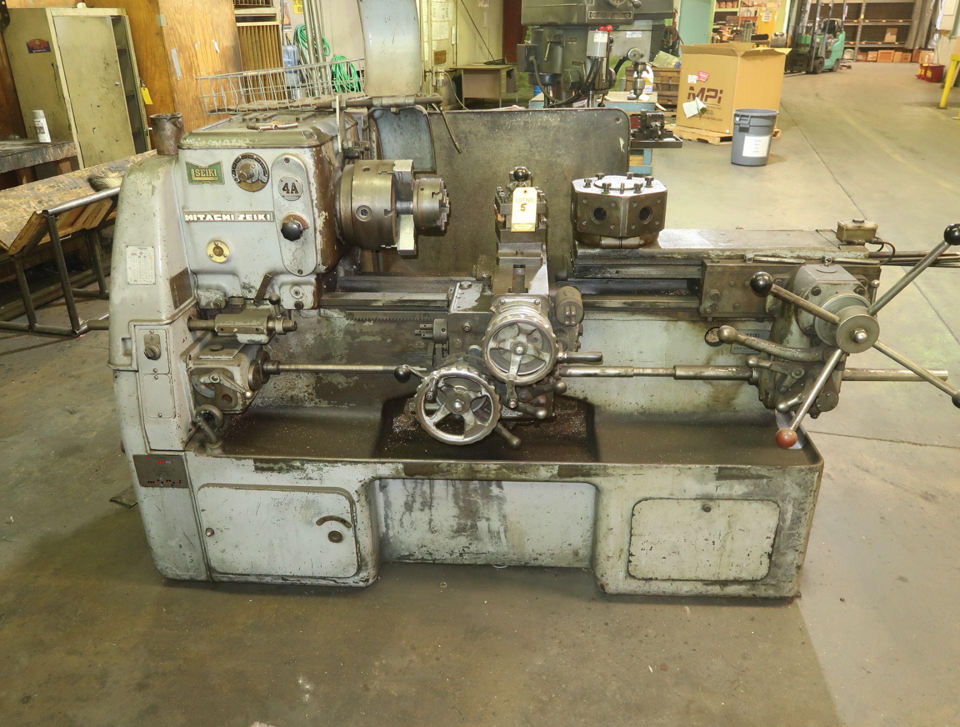 HITACHI SEIKI MDL. 4A TURRET LATHE, 3" THRU HOLE, SN. 40143