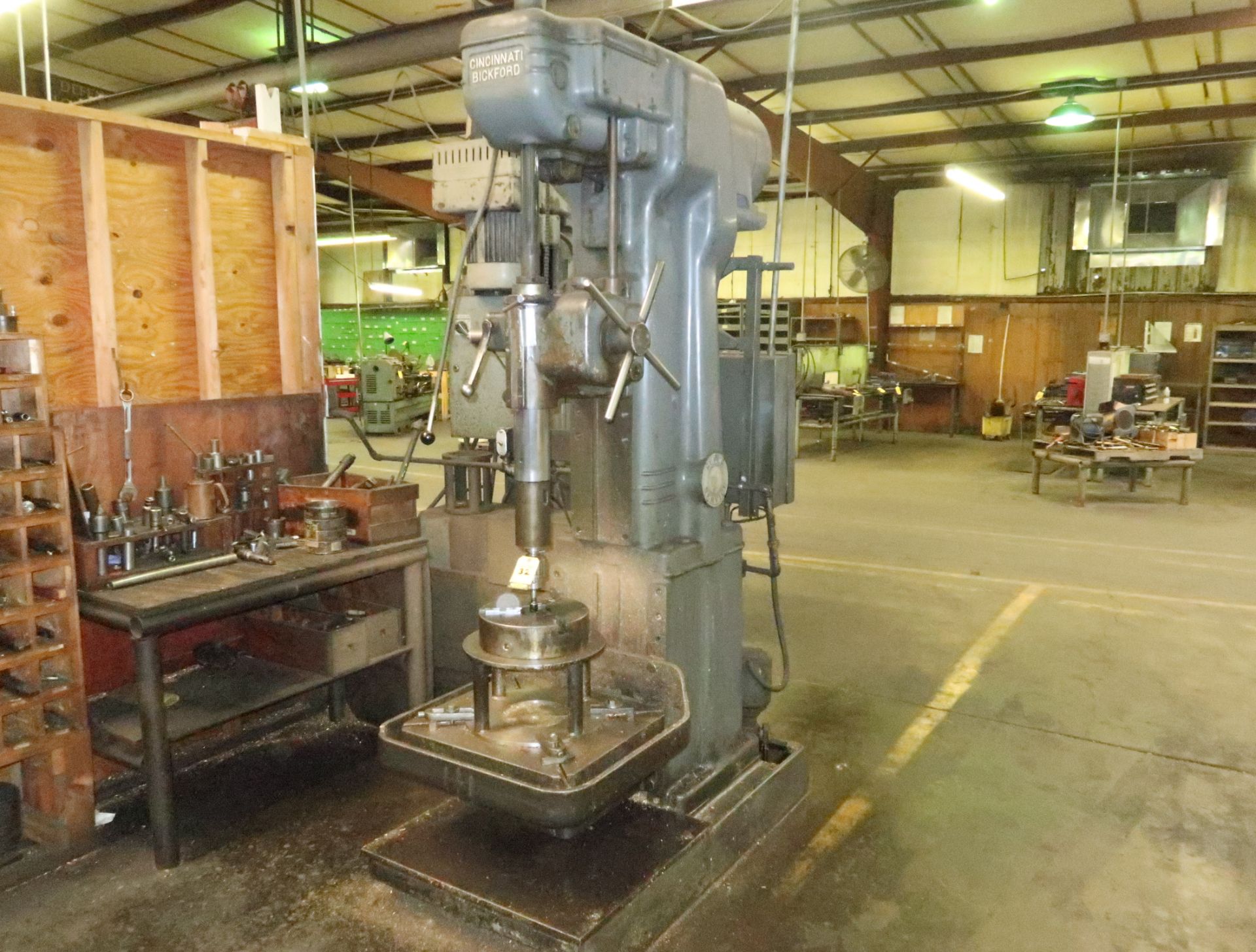 CINCINNATI BICKFORD 28" SINGLE SPINDLE DRILL PRESS, SN. 3ND38