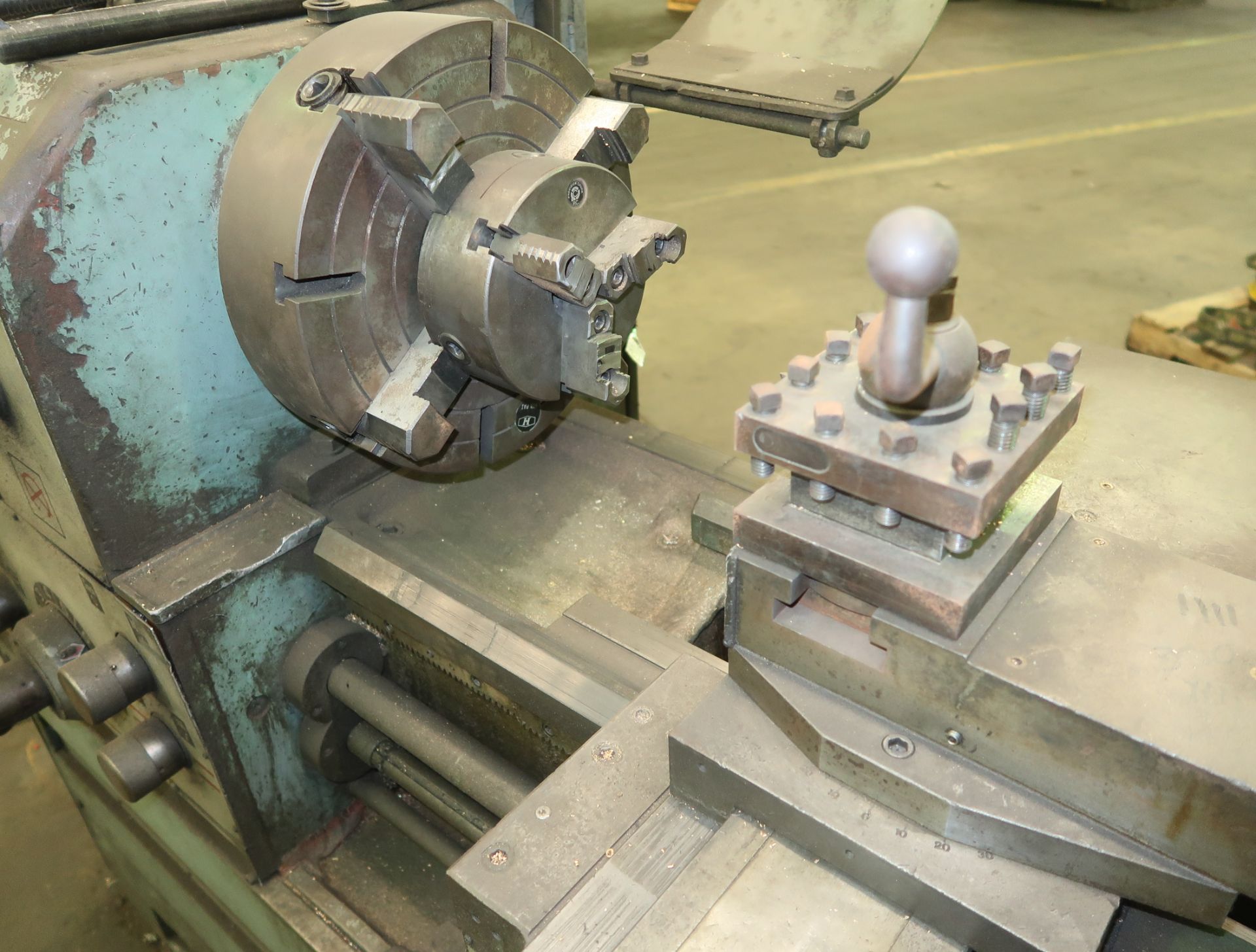 NAMSEON 17" X 55" ENGINE LATHE, 2" THRU HOLE, 4-WAY TOOL POST, 4 & 3-JAW CHUCK, SN. 4830606 - Image 5 of 7