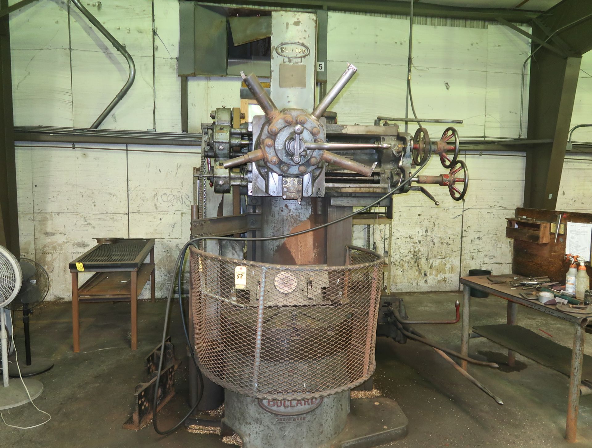 BULLARD VERTICAL TURRET LATHE, 34" TABLE