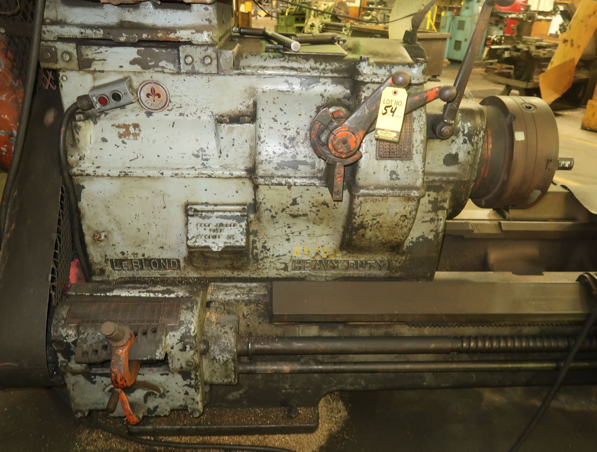 LEBLONE HD LATHE, NO TAIL STOCK, SN. NJ-331 - Image 2 of 4