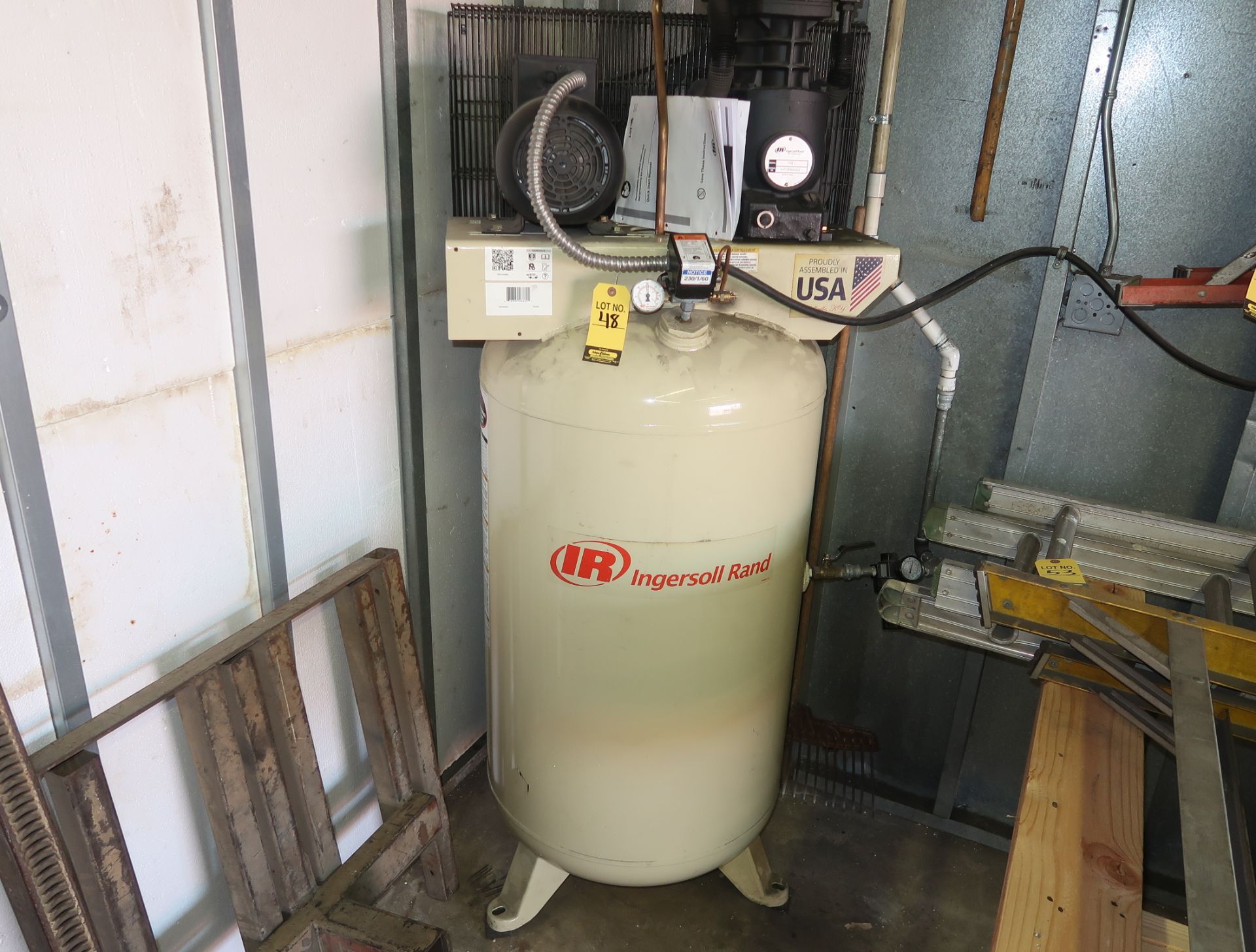 INGERSOLL RAND 1.15HP AIR COMPRESSOR, 208/230 1PH