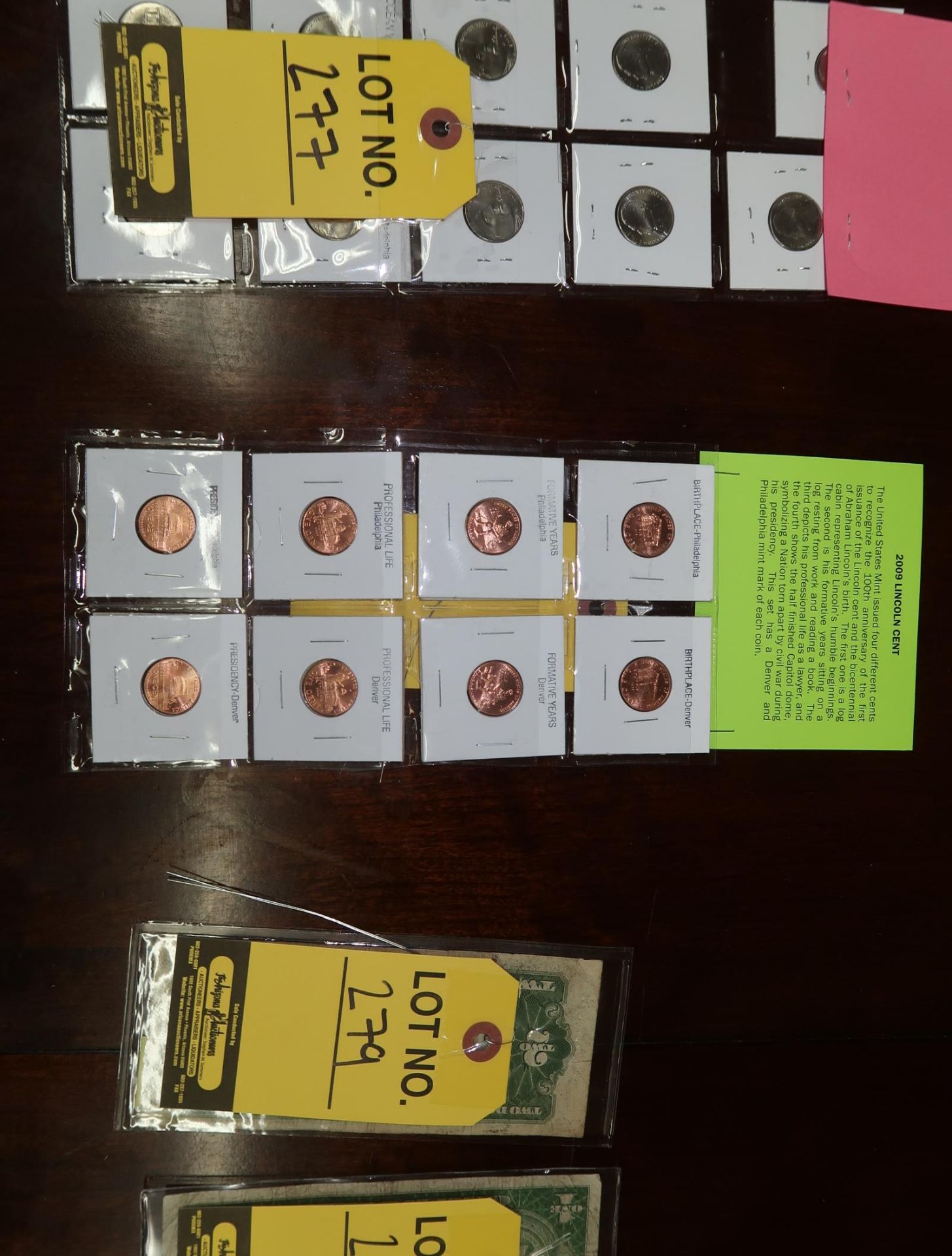 8 2009 LINCOLN CENT SET