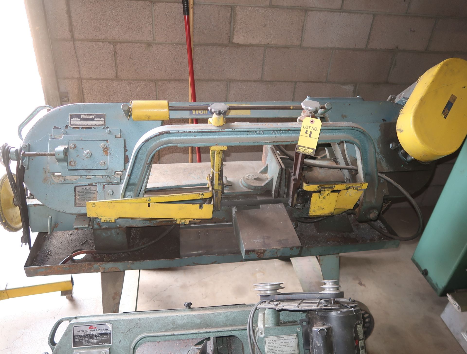 WELLSAW MDL 1000, 10" X 16" HORIZONTAL BAND SAW SN. 4188