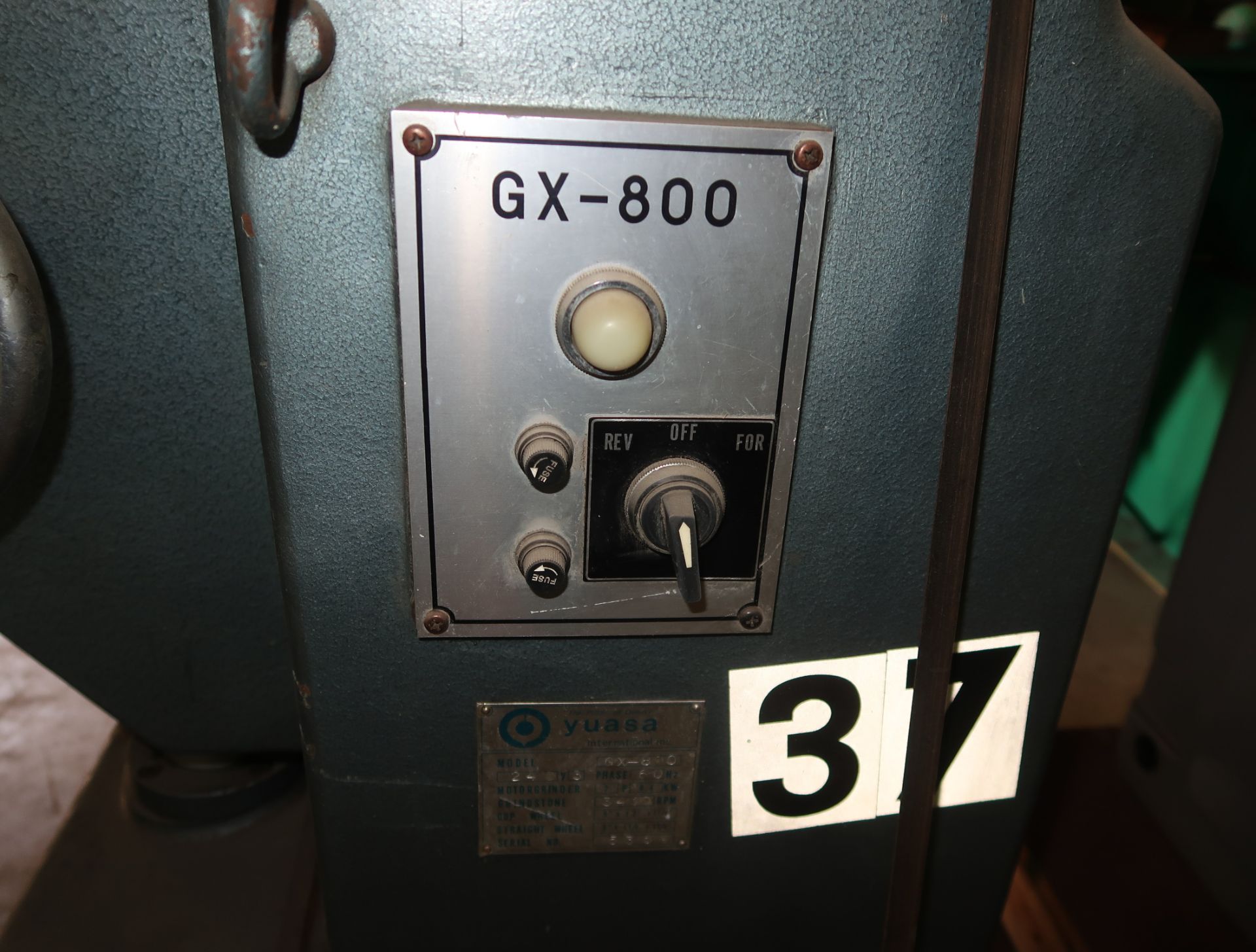 YUASA TOOL ROOM GRINDER MDL GX-800 SN. 5359 - Image 3 of 4