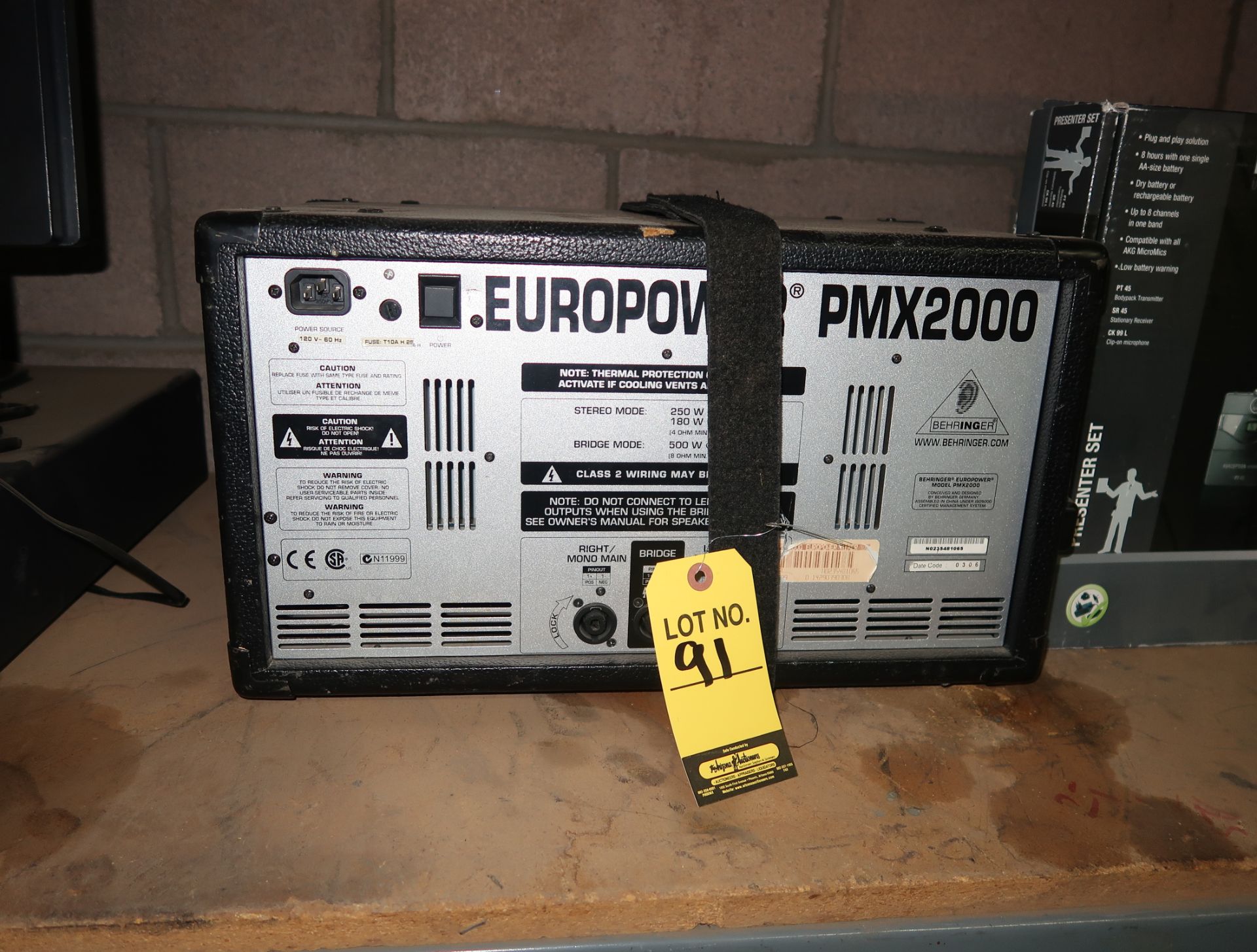 DMX 2000 EURO POWER MIXER