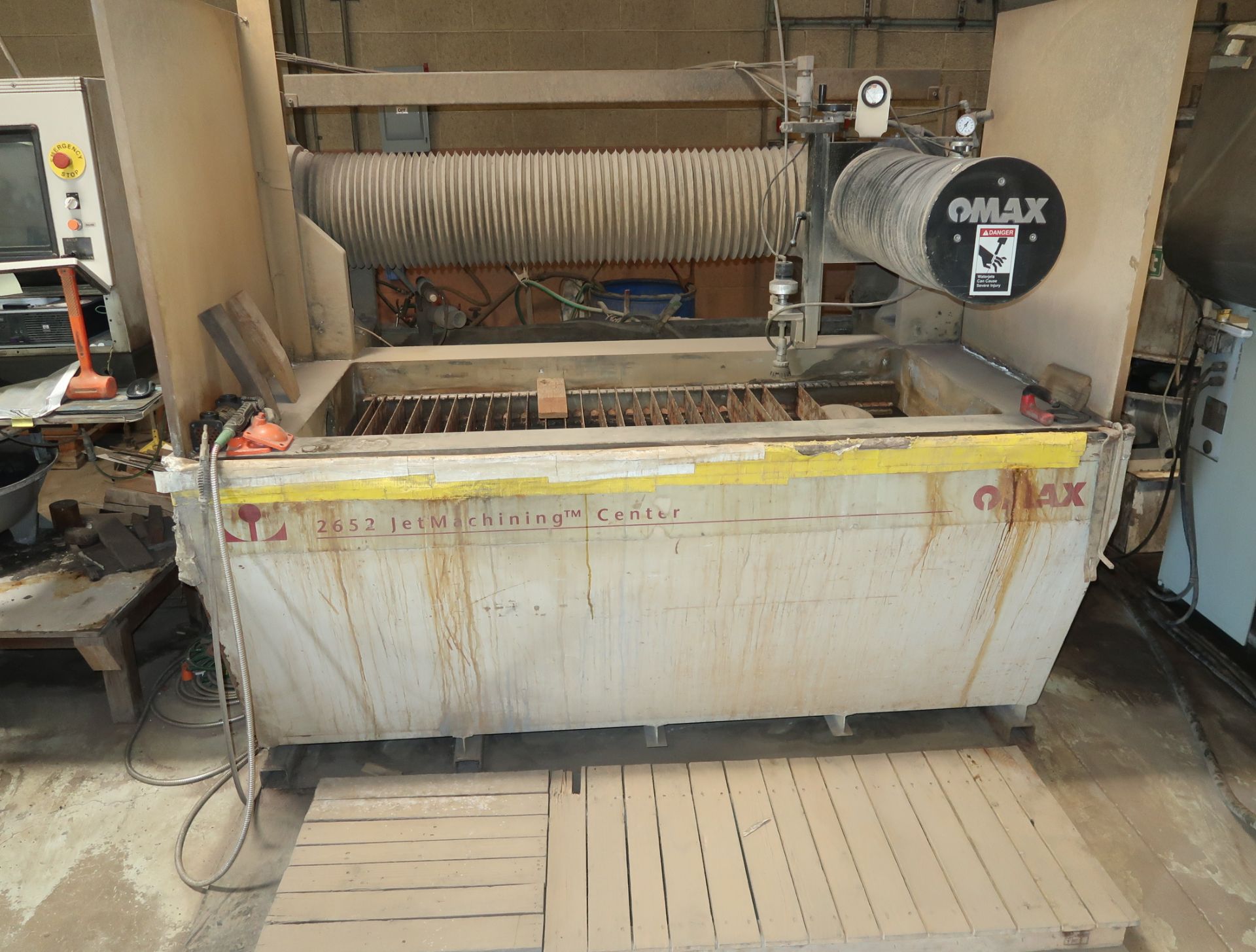 OMAX MDL. 2652 WATERJET, SN. A51546, 1996, (3287 HOURS), W/2007 FLOW WATERNIFE MDL. 7XSE-60 HI- - Image 2 of 6