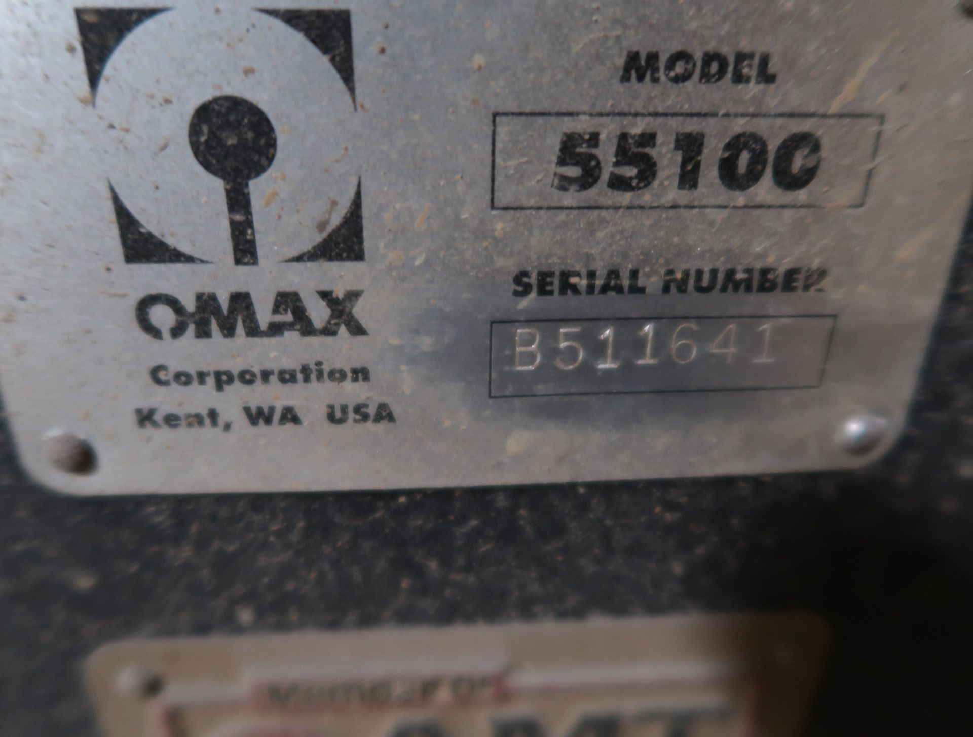 OMAX MDL. 55100 WATERJET, SN. B511641, 2003, (6454 HOURS), W/2007 FLOW WATERNIFE MDL. 7XSE-60 HI- - Image 8 of 8