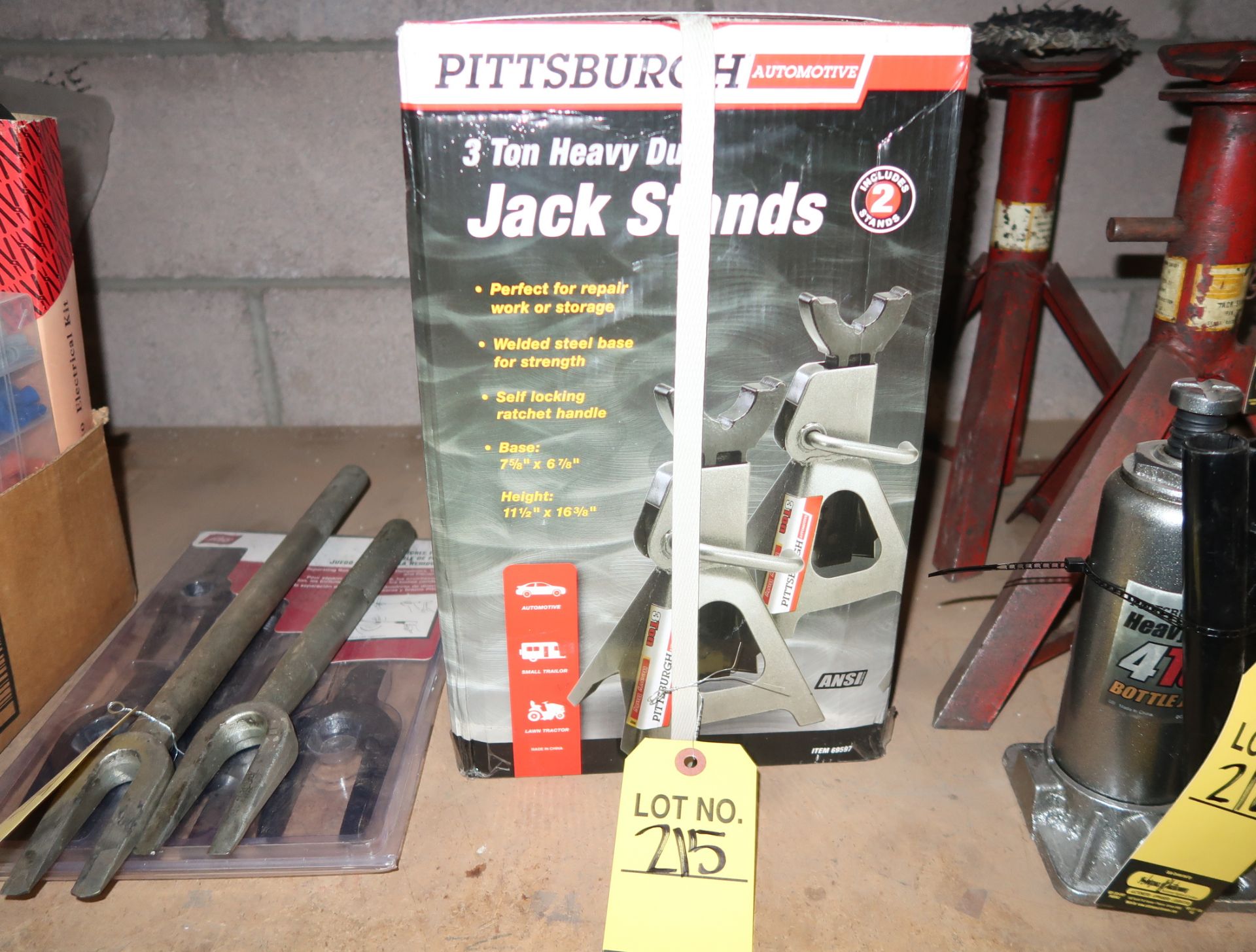 3-TON HEAVY DUTY JACK STANDS (NEW)