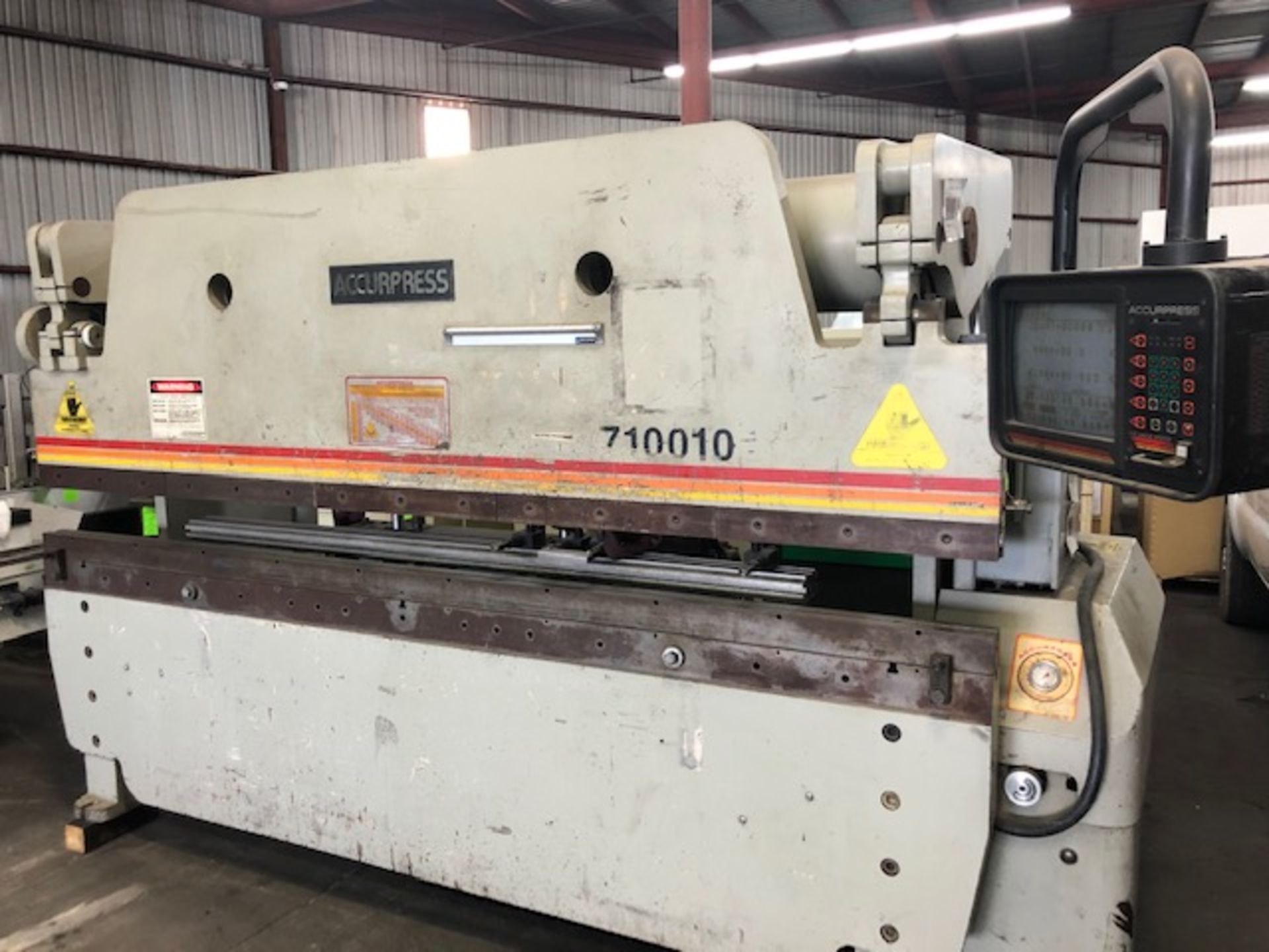 ACCURPRESS 10' X 100TON CNC PRESS BRAKE, MDL. 710010 SN. 2978, 220V 3PH