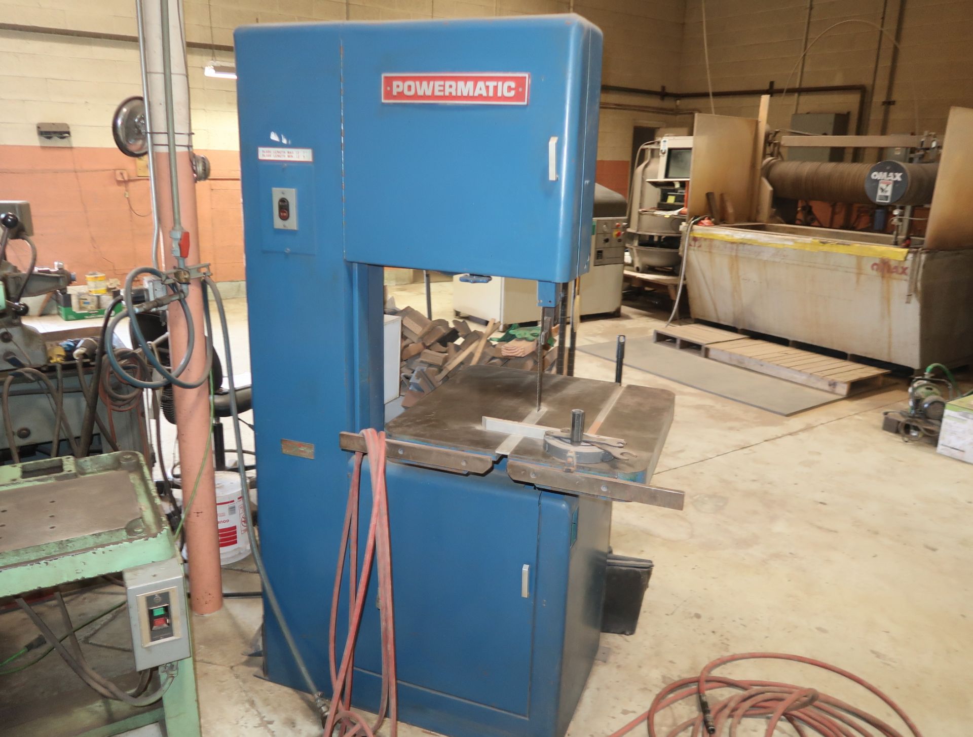 POWERMATIC MDL 81, 20" VERTICAL METAL CUTTING BAND SAW (LOCATED AT 3201 S. 38TH ST. PHOENIX, AZ.,