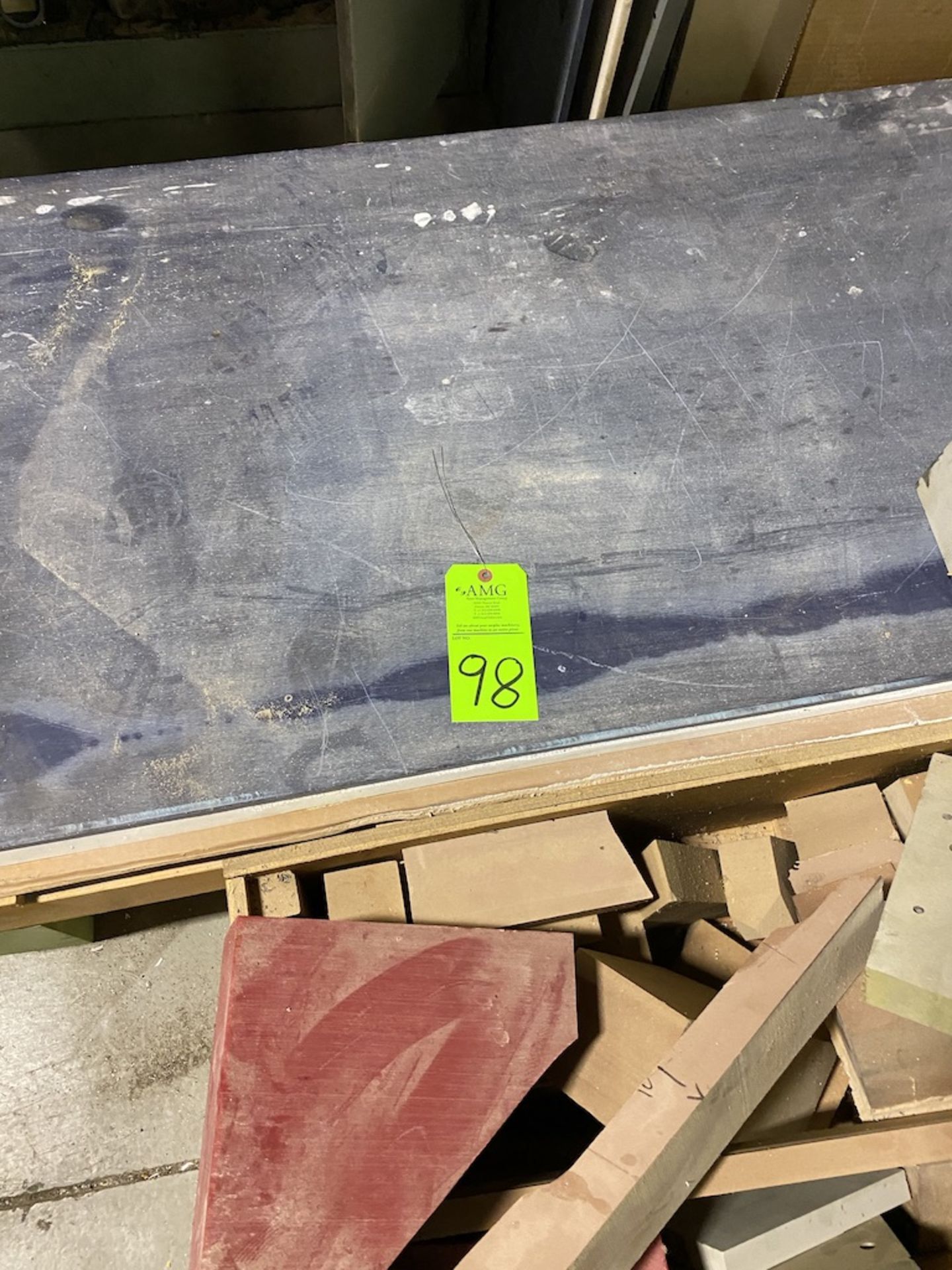 lot of plastic and wood for mold making