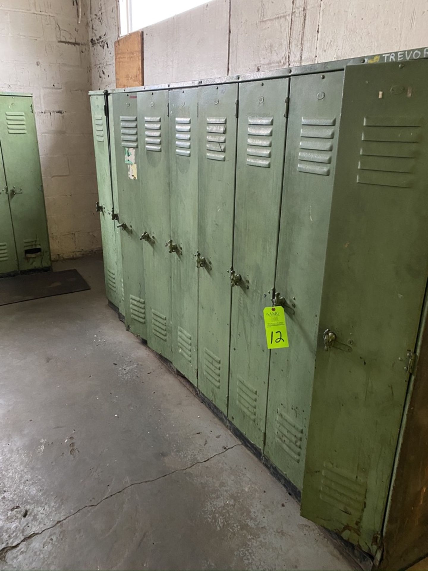 lockers One lot of metal shop lockers