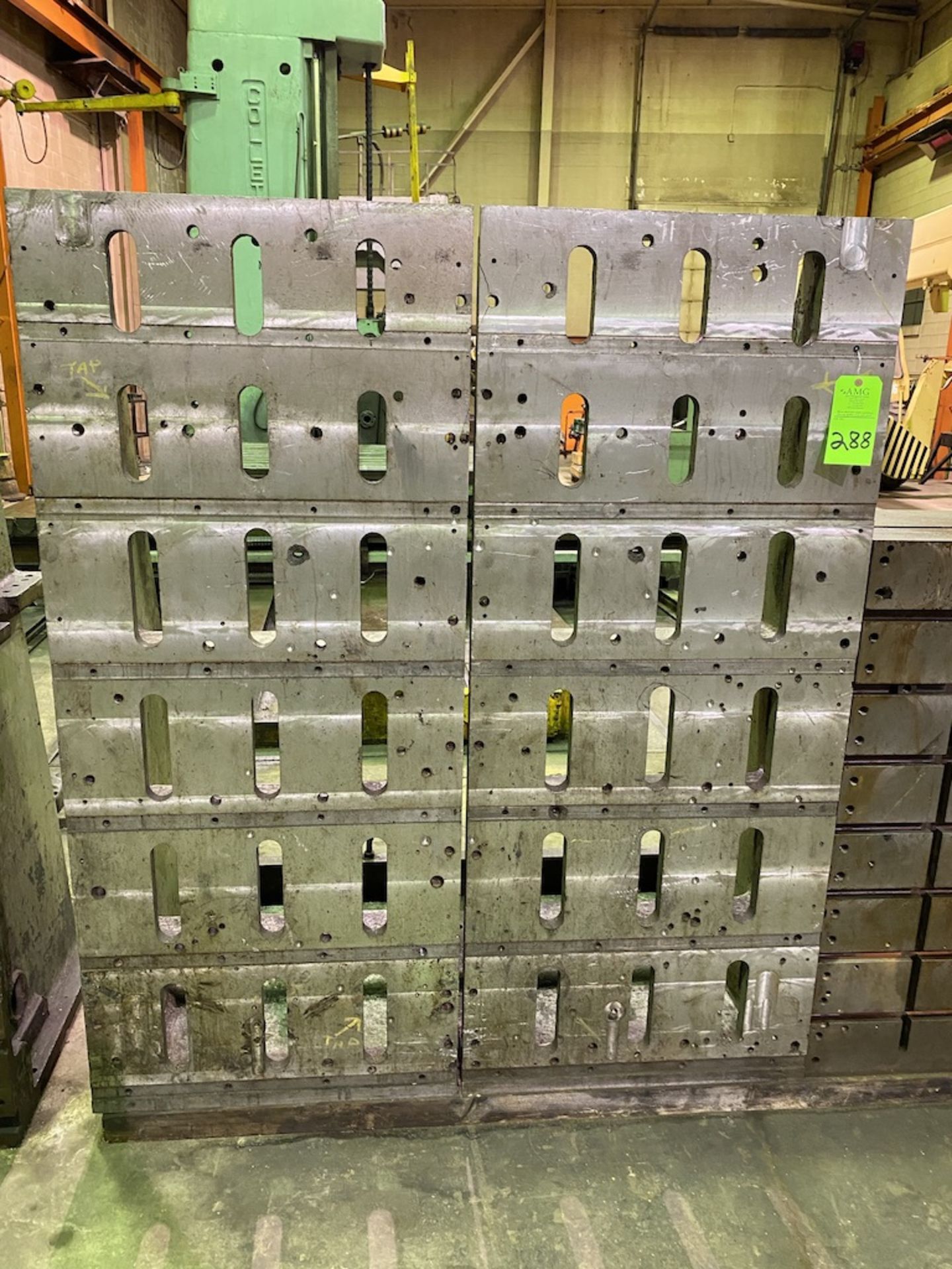 Set of Cast Aluminum Angle plates, 30" x70" high x 28" deep