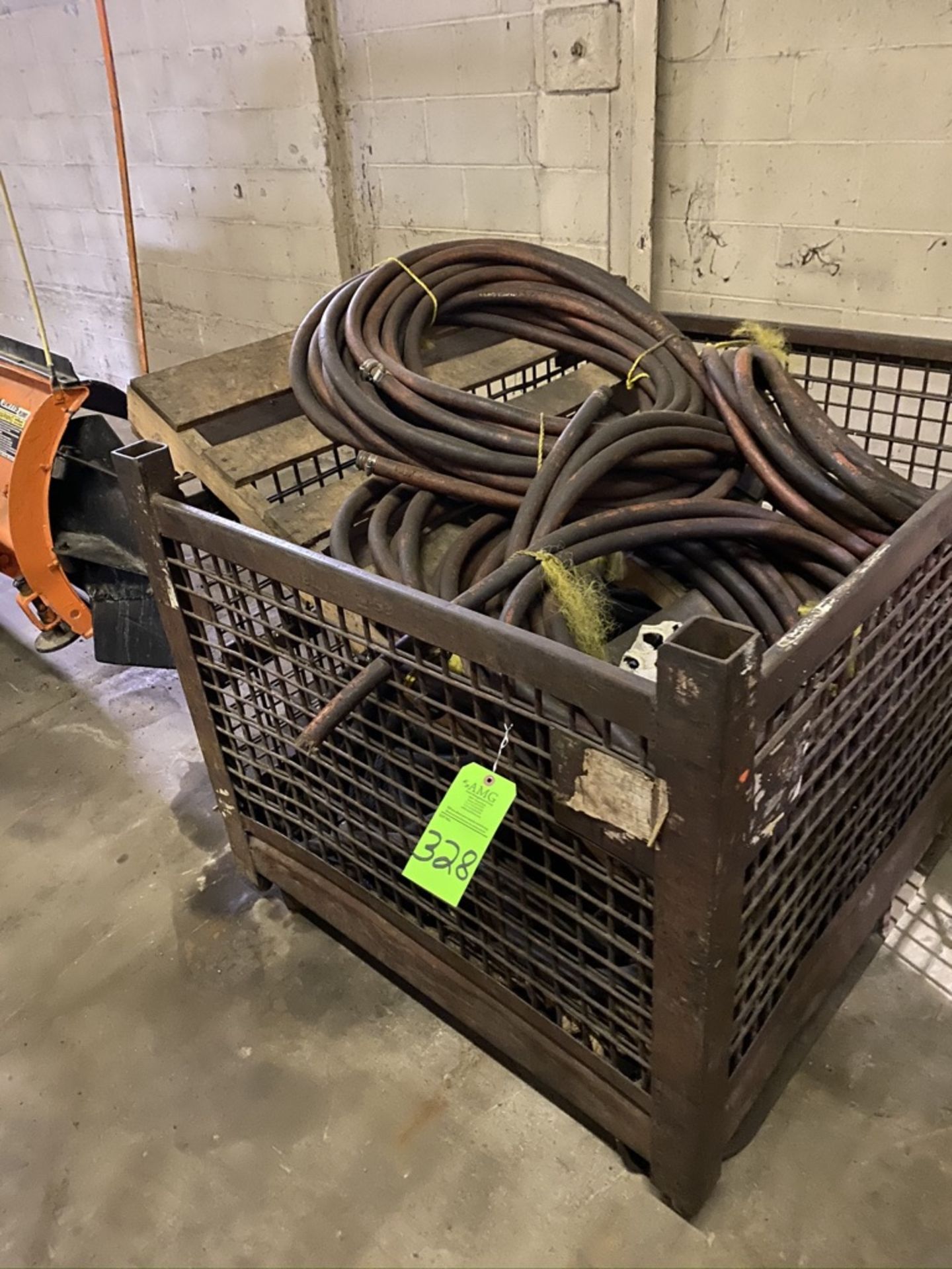 Wire Basket with contents of basket,44"'x50" x 3 deep,