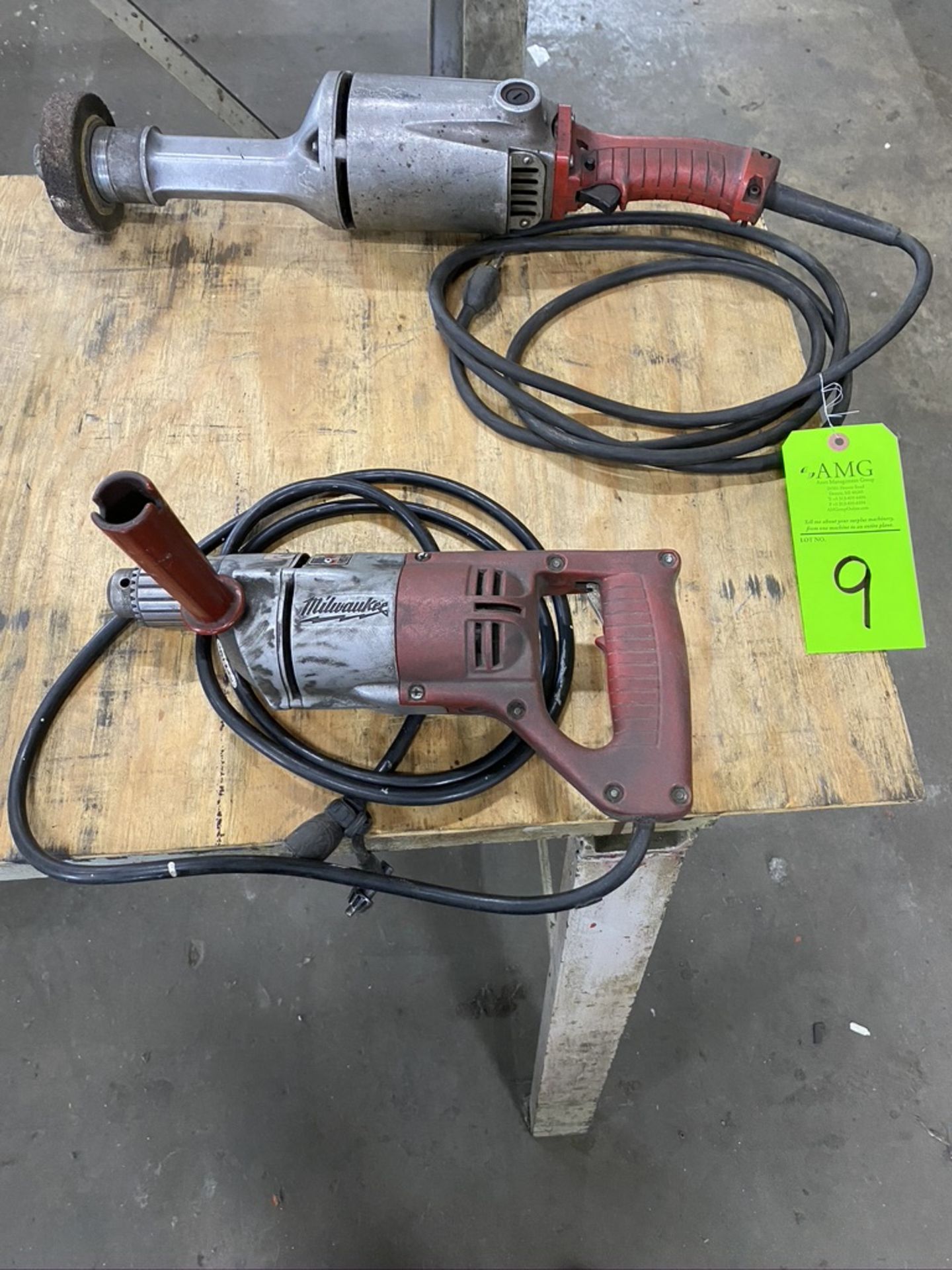 Lot of (2) Milwaukee HD electric drill and Die Grinder