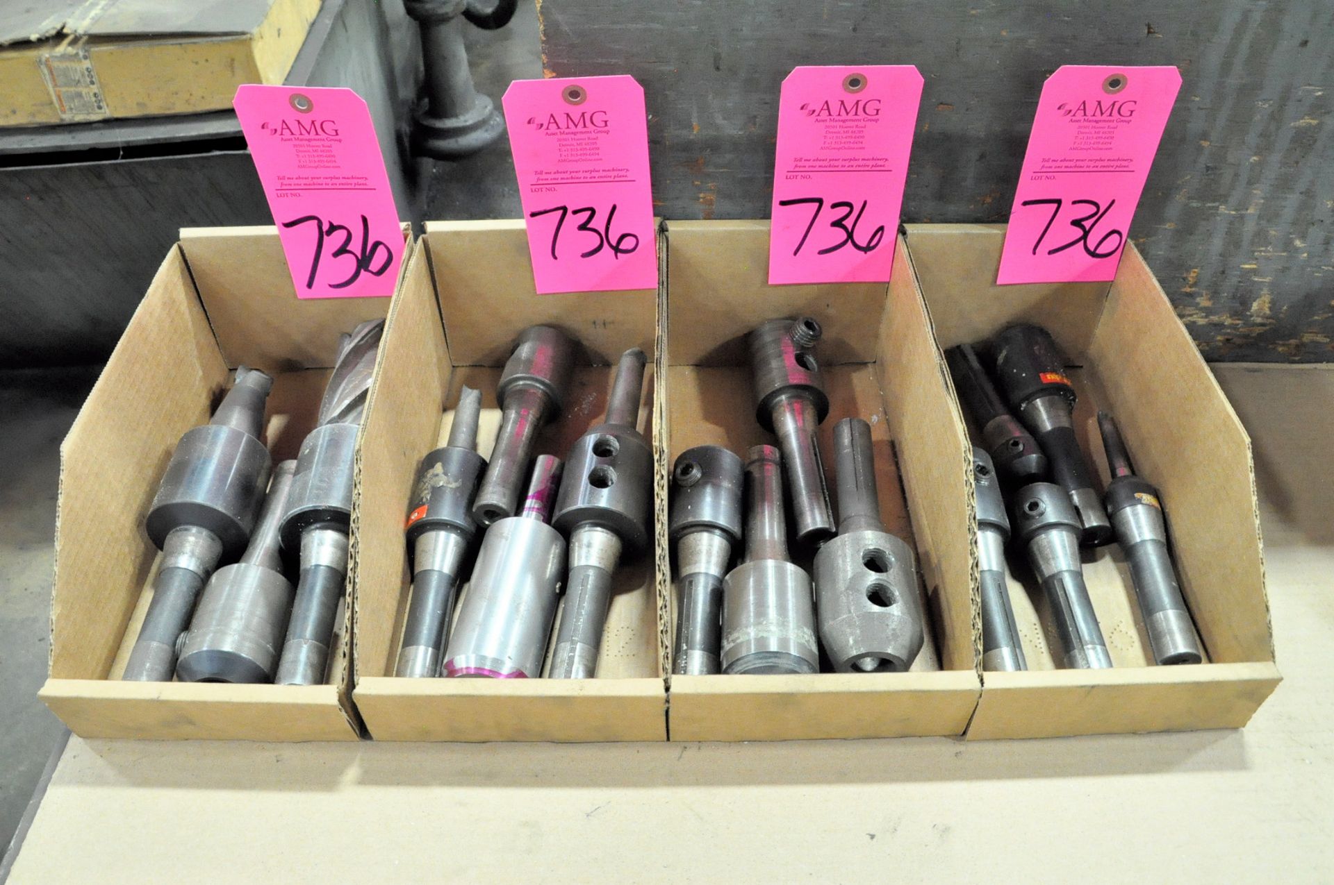 Lot-Various R8 Holders in (4) Boxes, (Grinding Room), (Pink Tag)