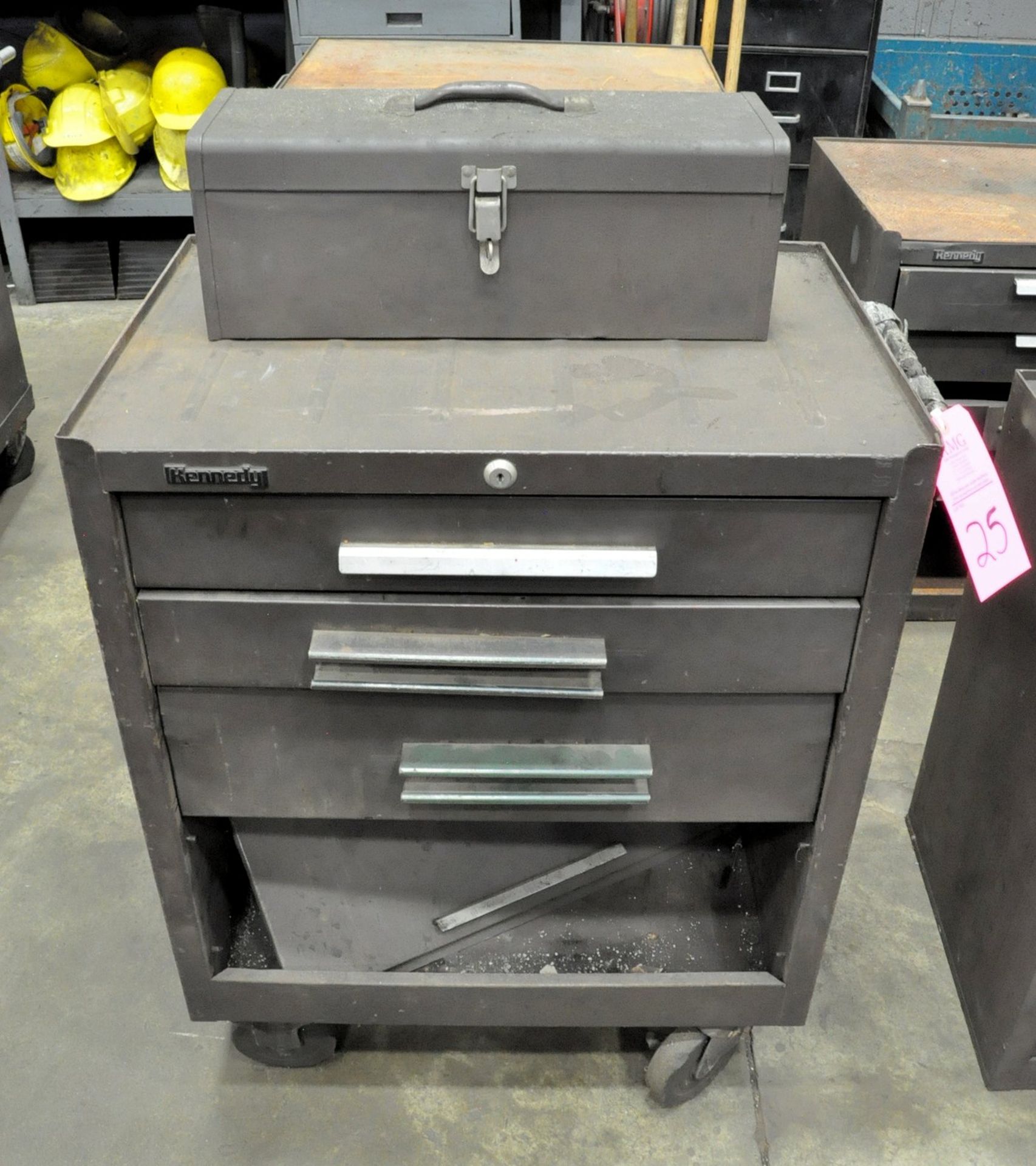 Lot-(3) Kennedy Rolling Tool Chests, (1) Machinist Box and (1) Tool Tote Box - Image 2 of 3