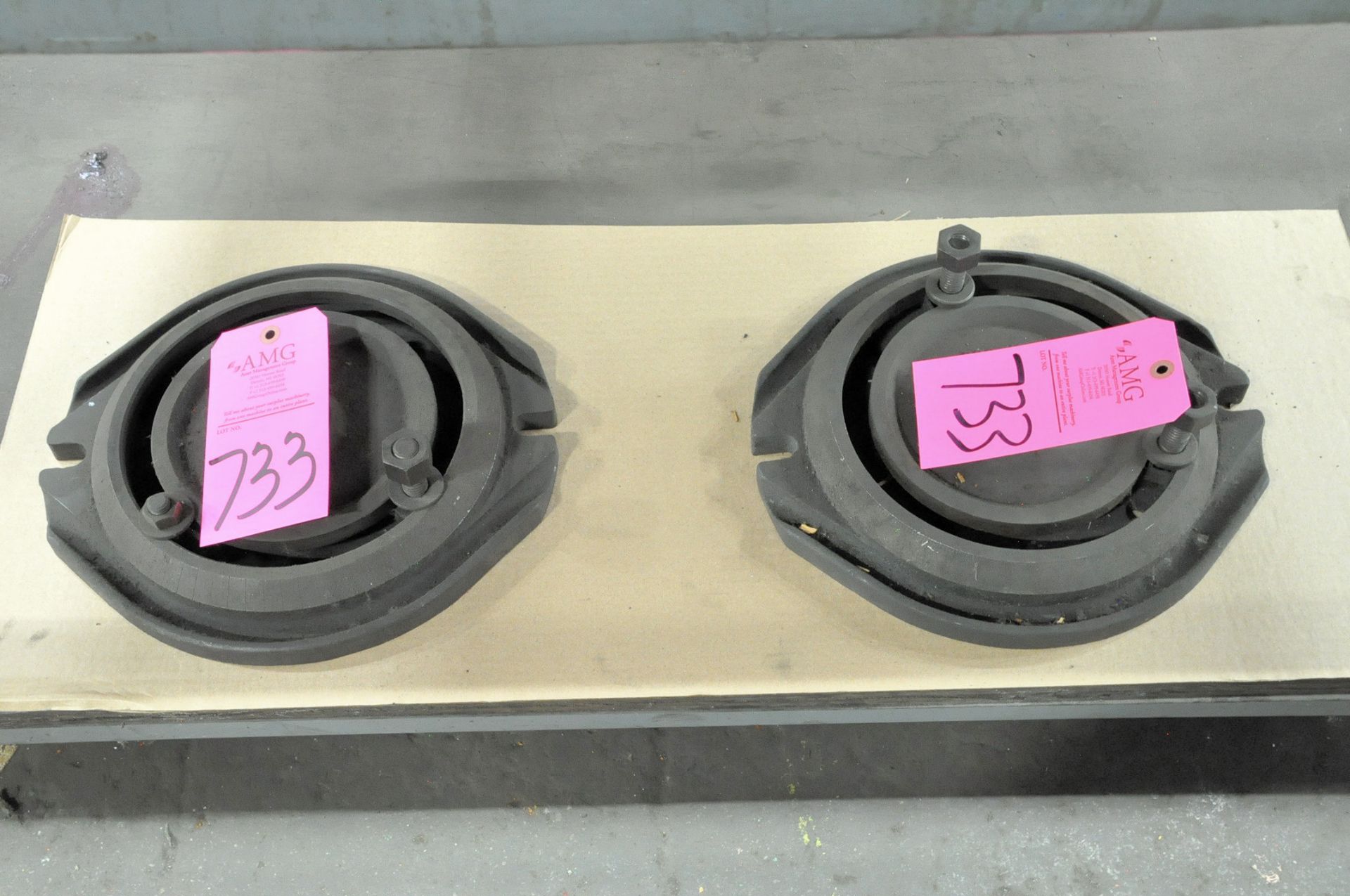 Lot-(2) Rotary Machine Vise Bases, (E-7), (Pink Tag)