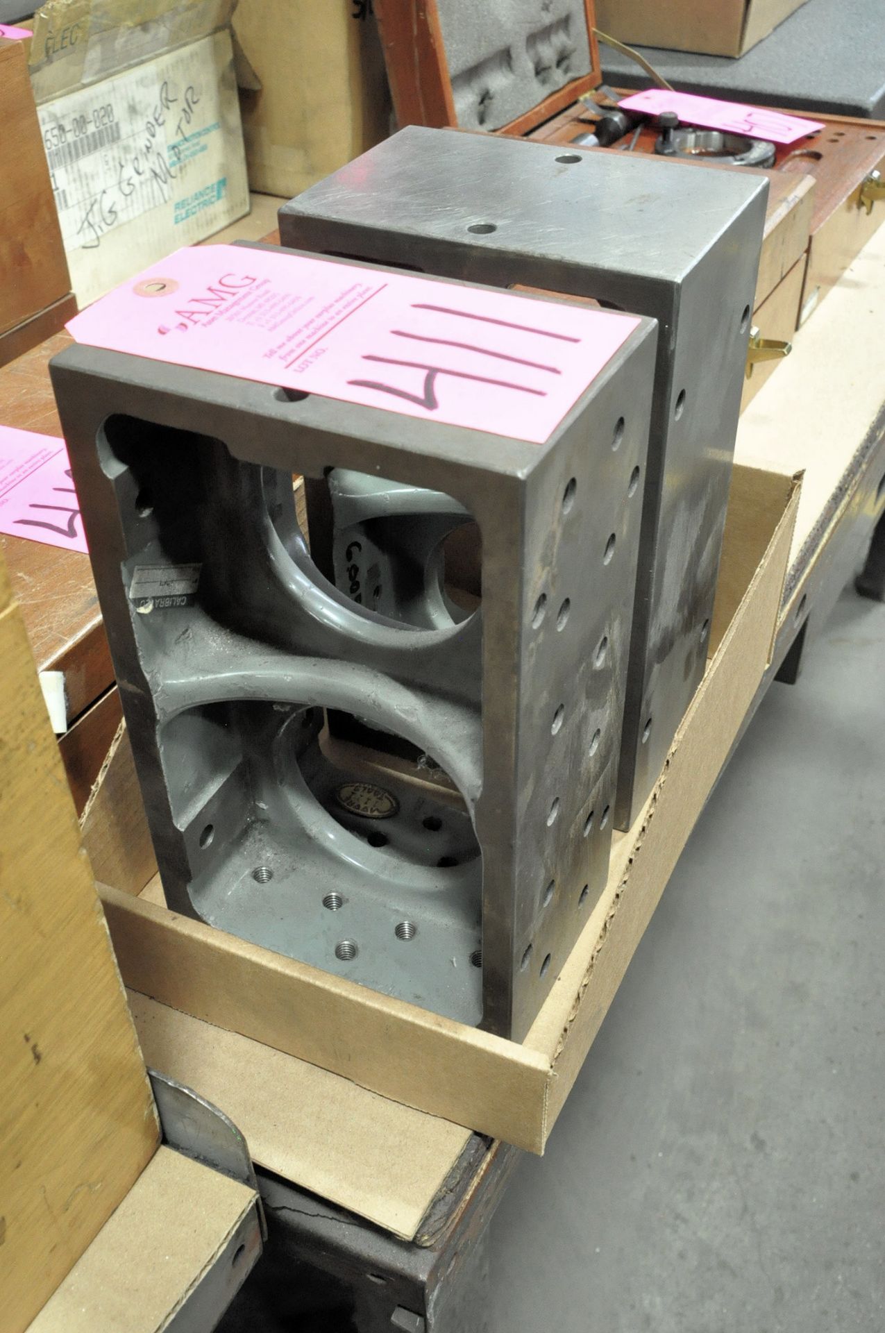 Pair 4" x 10" x 6"H Risers in (1) Box, (Tool Room), (Pink Tag)