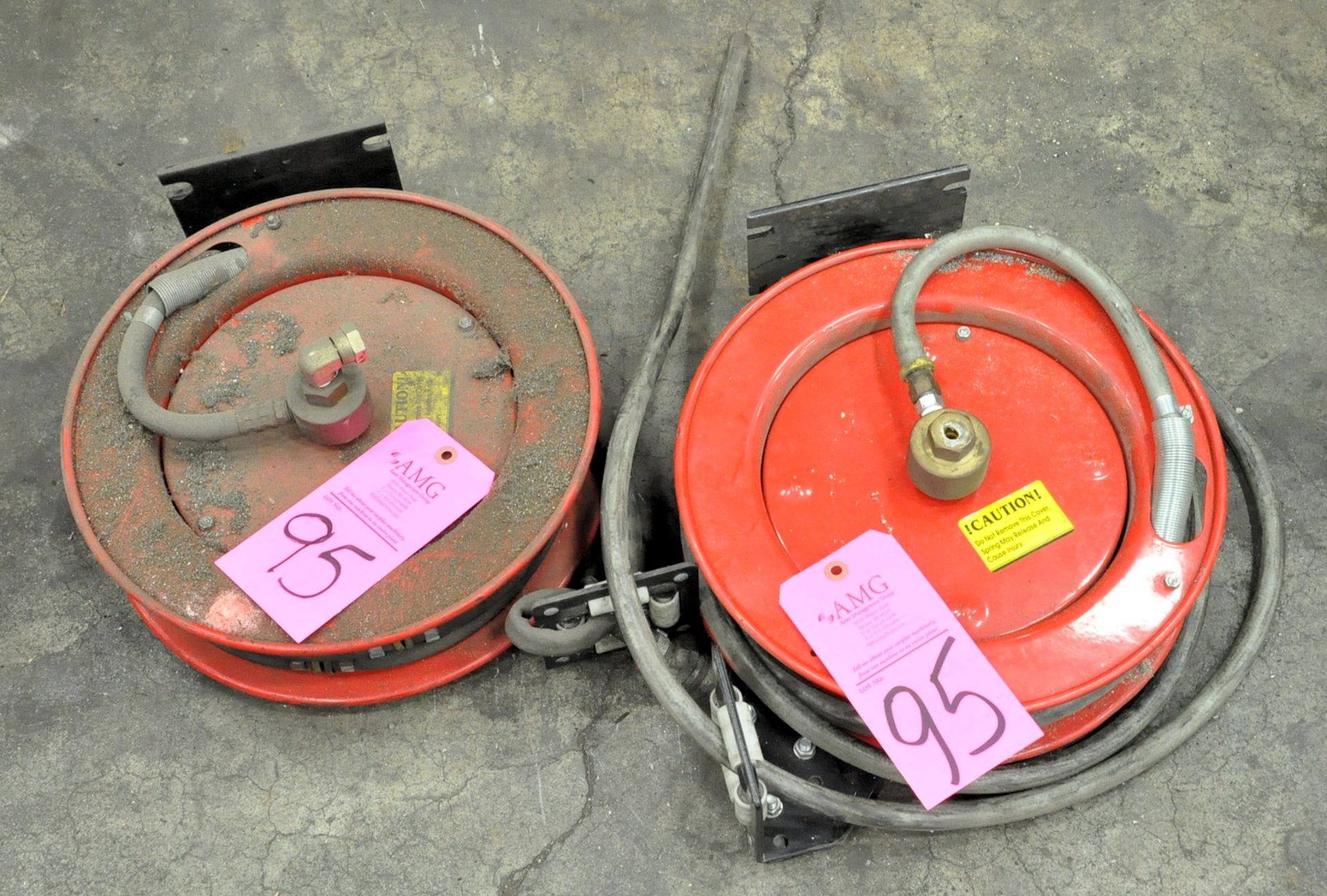 Lot-(2) Retractable Air Hose Reels