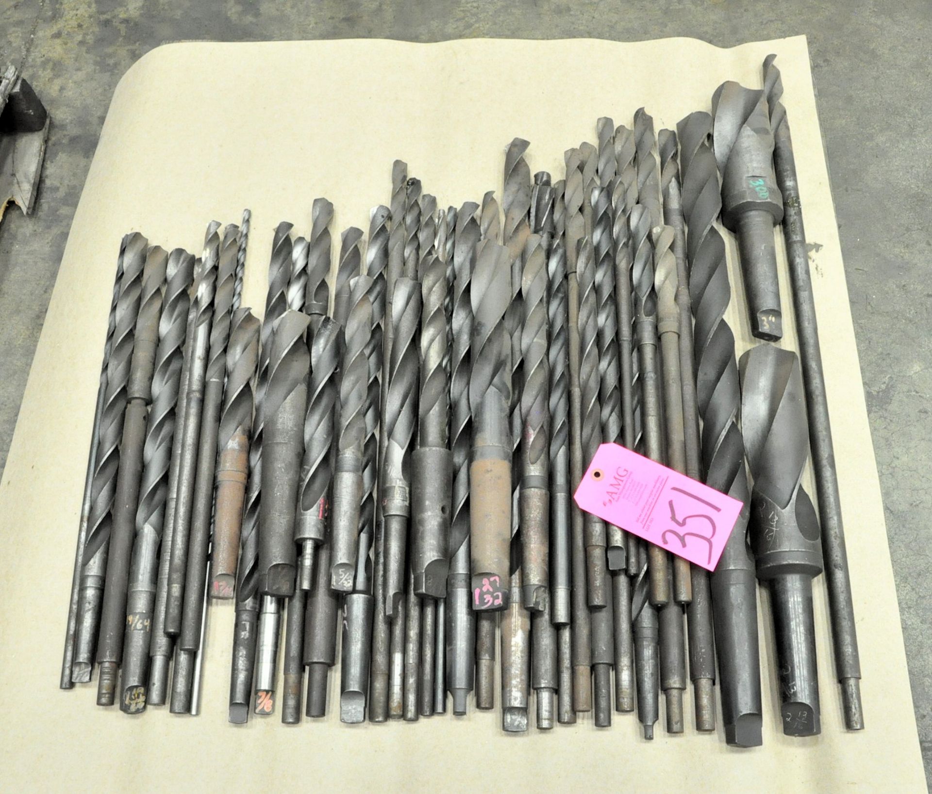 Lot-Large Straight and Taper Shank Drills on (1) Pallet
