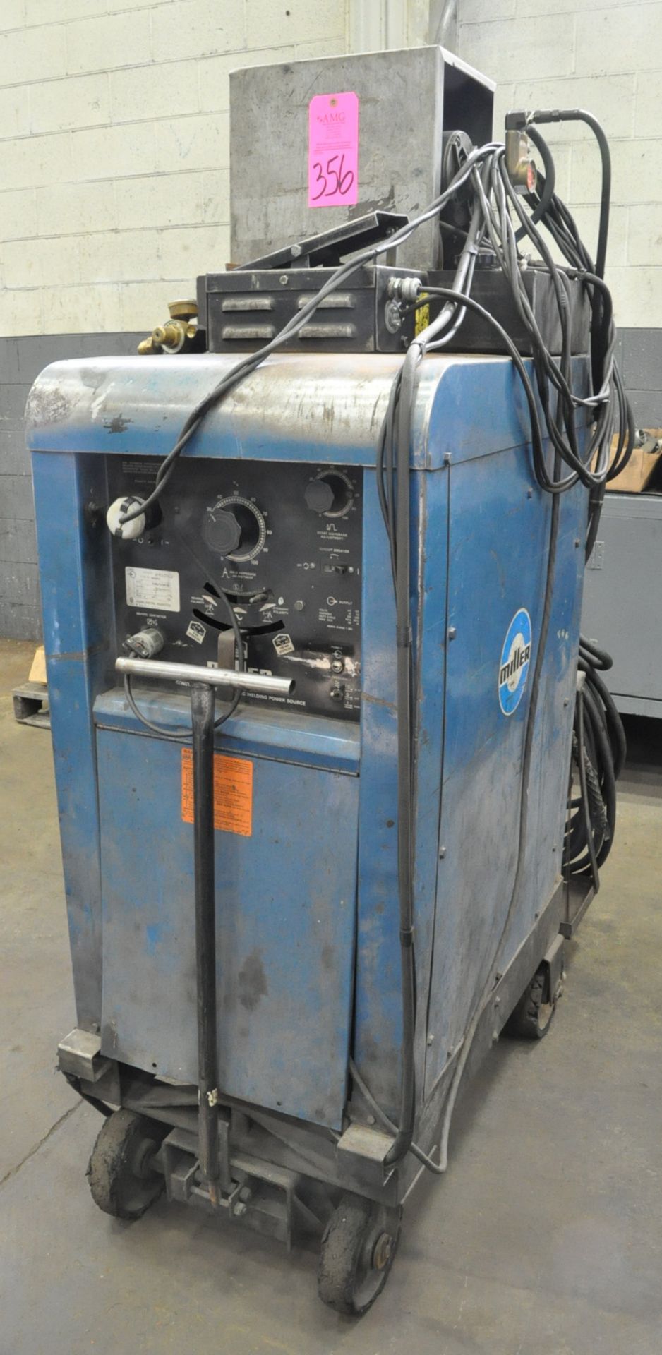 Miller 330A/BP, 300-Amp Capacity, CC AC/DC Tig Welding Power Source, S/n JF925982, Foot Pedal