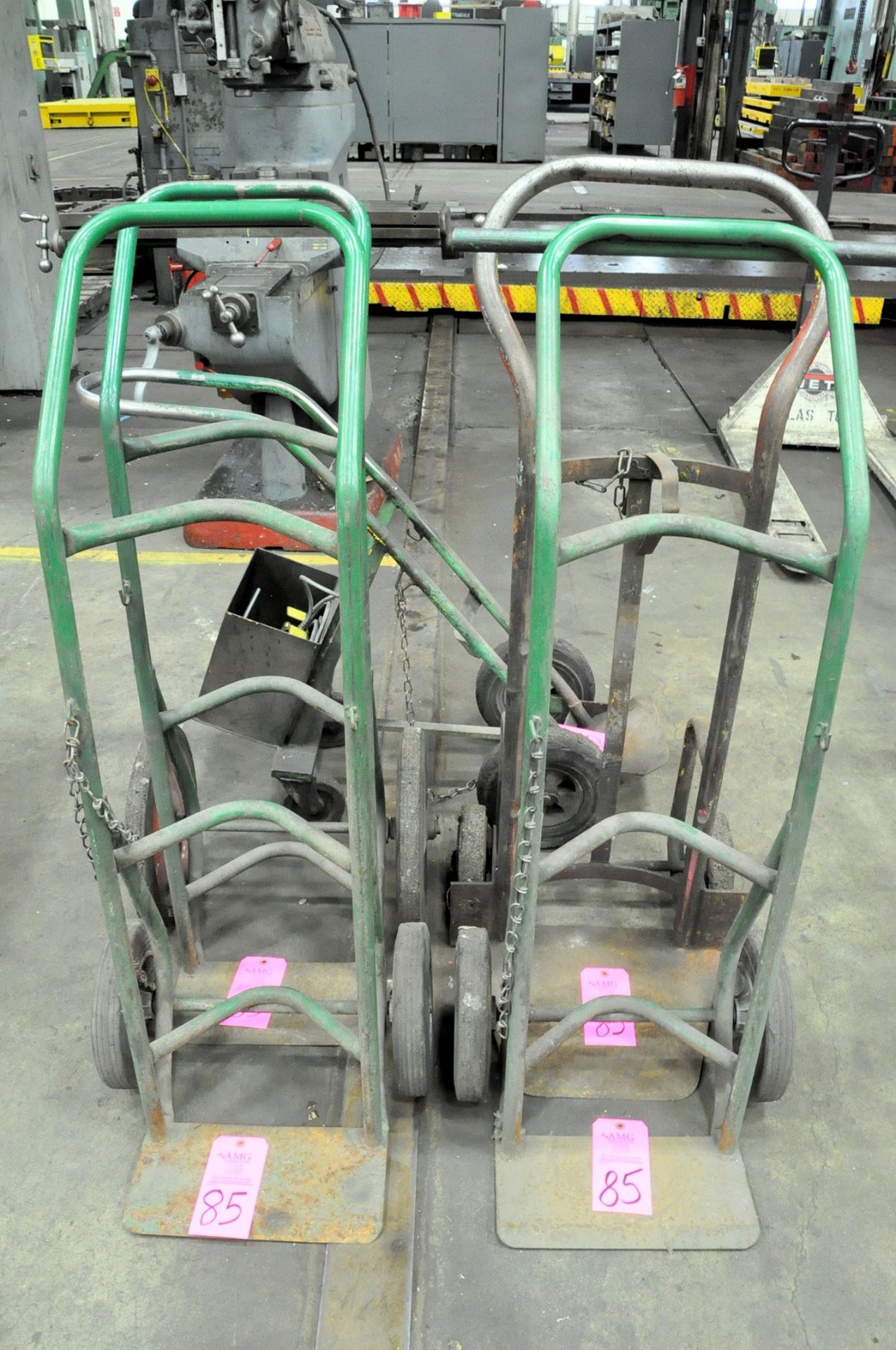 Lot-(4) 2-Wheel Hand Carts