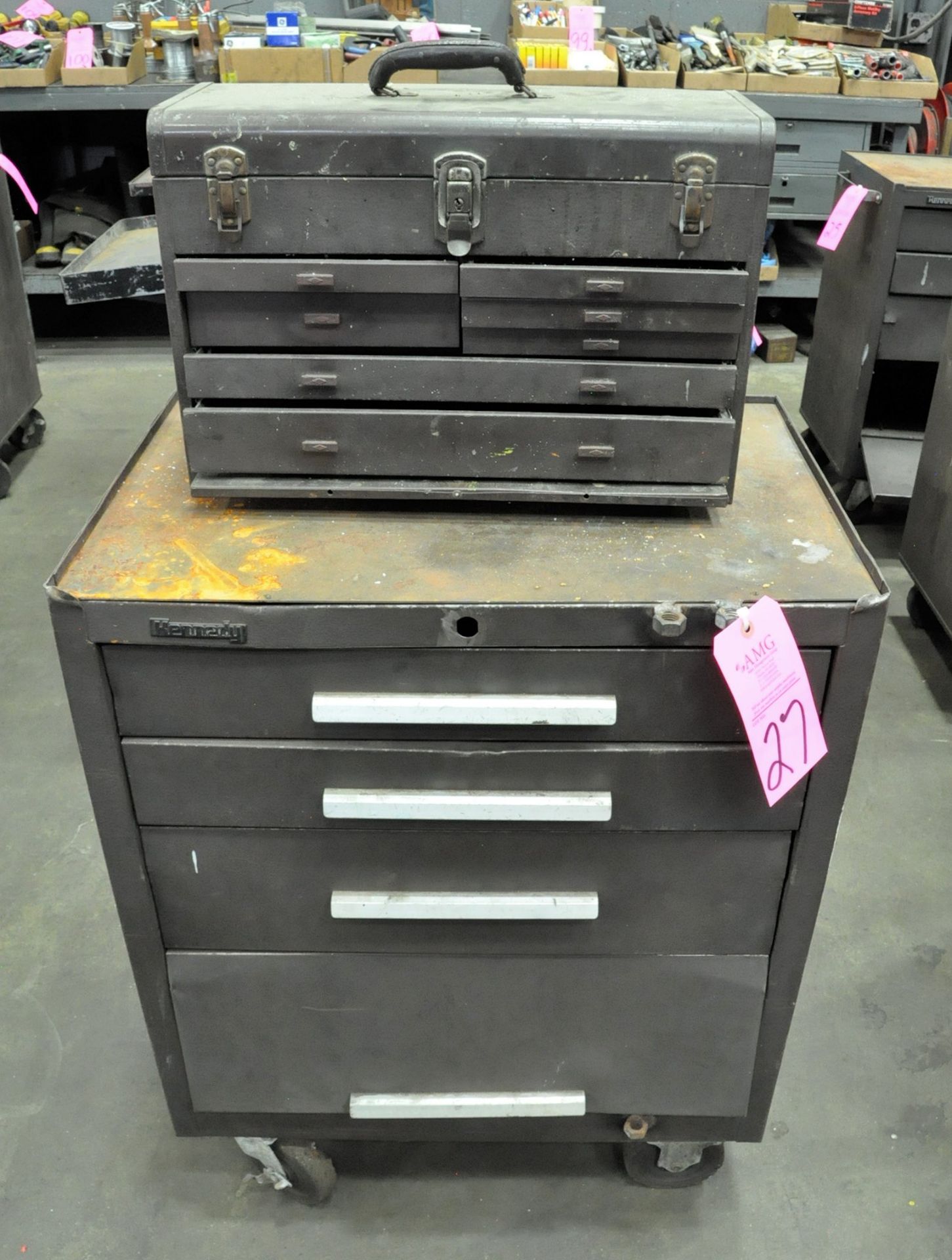 Lot-(3) Kennedy Rolling Tool Chests and (1) Top Tool Box - Bild 3 aus 3