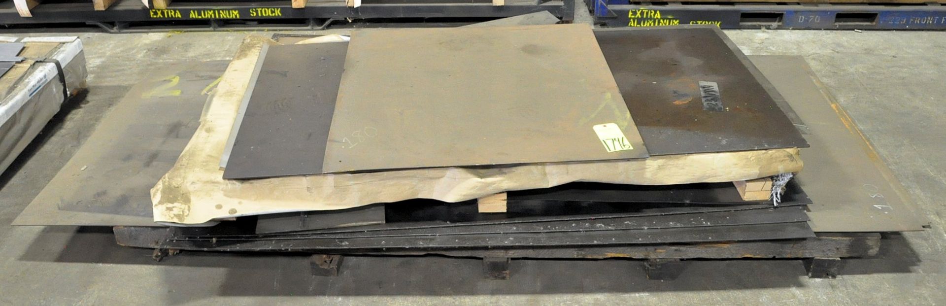 Lot-Misc. Sheet Metal Stock on (2) Pallets in (1) Stack, (Warehouse Room), (Yellow Tag)