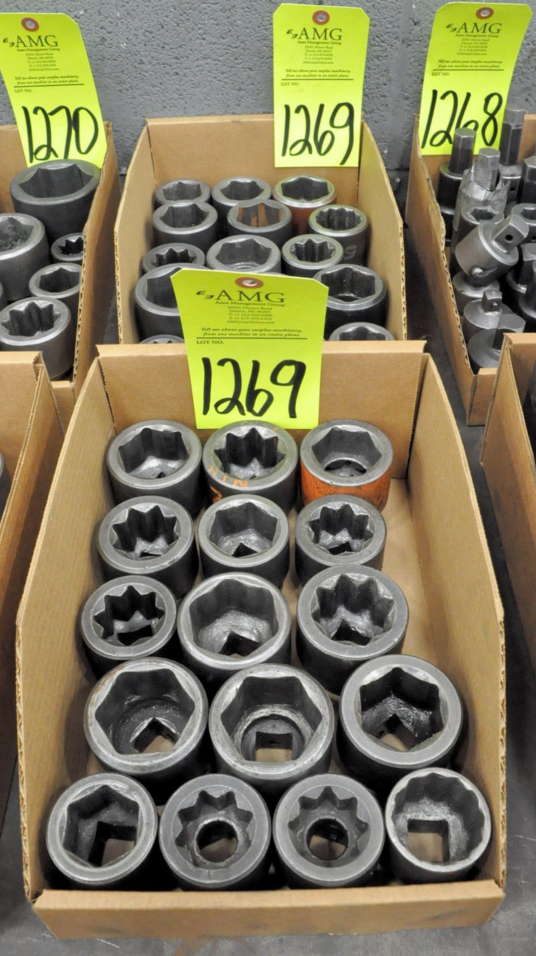 Lot-3/4" Drive Sockets in (3) Boxes, (G-17), (Yellow Tag)