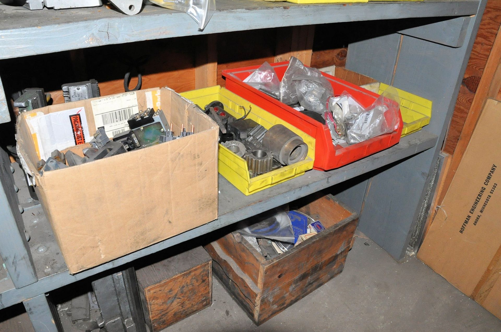 Lot-Electrical Maintenance with Shelving and Desk in Back Storeroom of Electrical Crib, (Pattern - Image 34 of 42