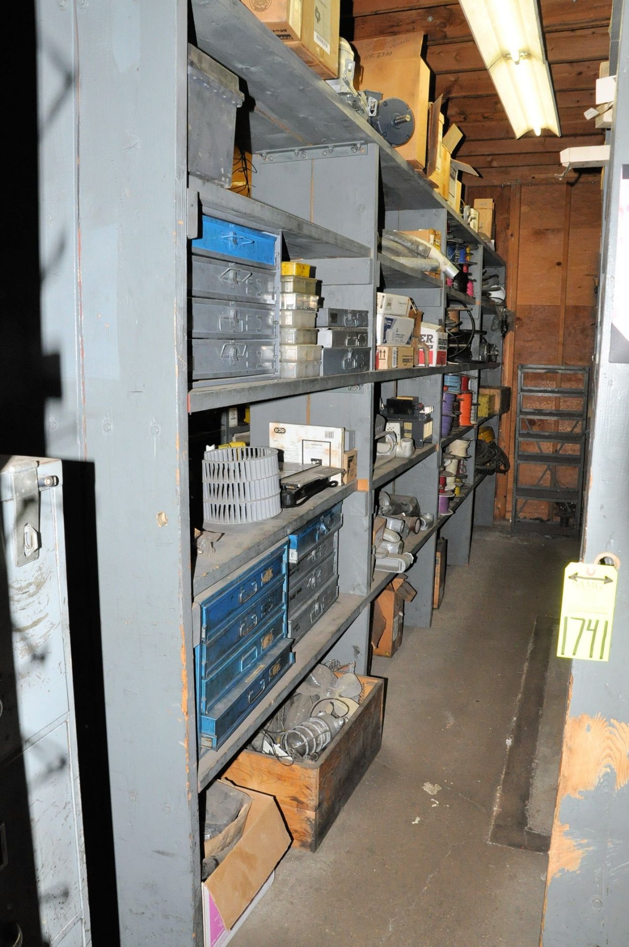 Lot-Electrical Maintenance with Shelving and Desk in Back Storeroom of Electrical Crib, (Pattern - Image 4 of 42