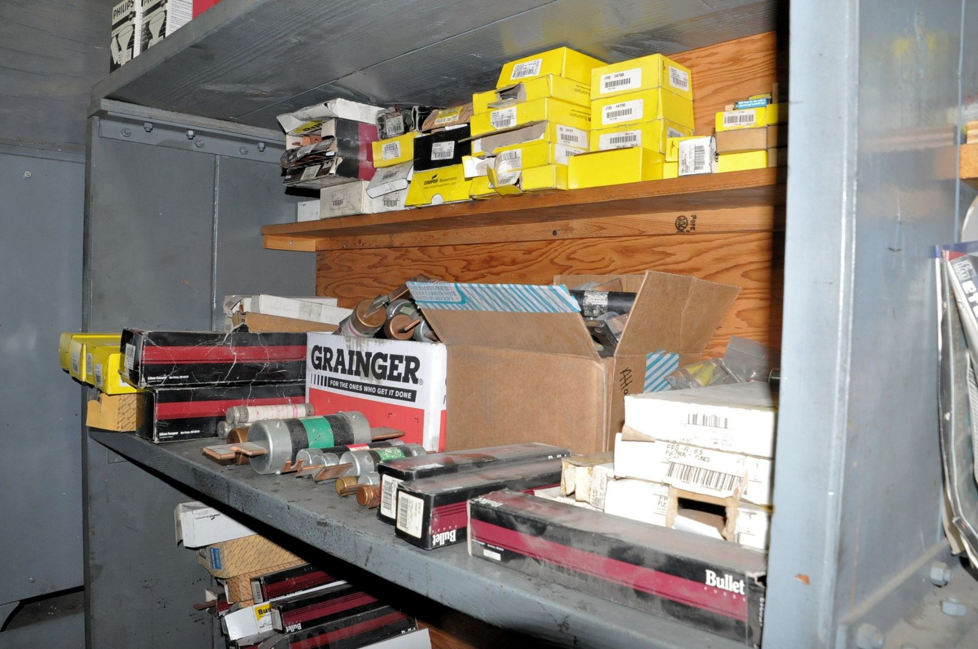 Lot-Electrical Maintenance with Shelving and Desk in Back Storeroom of Electrical Crib, (Pattern - Image 9 of 42