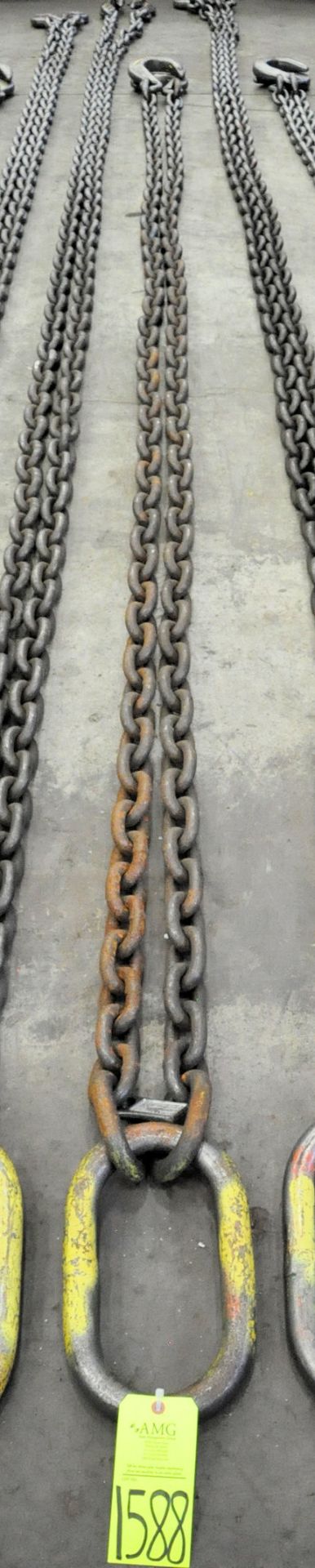 3/4" Link x 16' Long 2-Hook Chain Sling, Cert Tag, (G-21), (Yellow Tag)