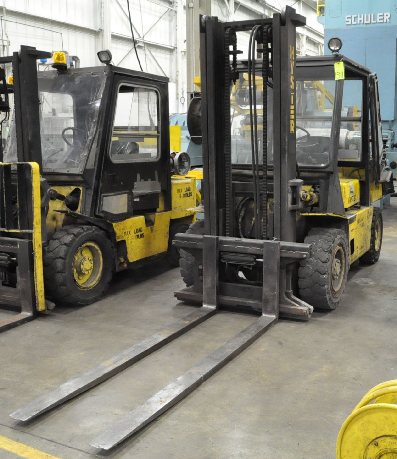 Hyster Model H80XL, 8,000-Lbs. Capacity LP Gas Forklift Truck, S/n F005A05541J, 145.5" Lift, Side