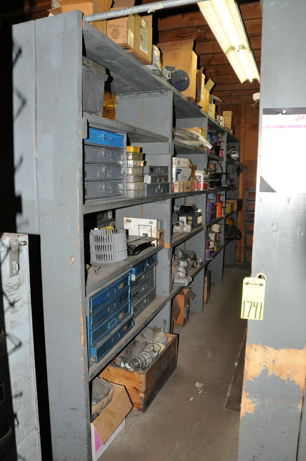 Lot-Electrical Maintenance with Shelving and Desk in Back Storeroom of Electrical Crib, (Pattern - Image 2 of 42