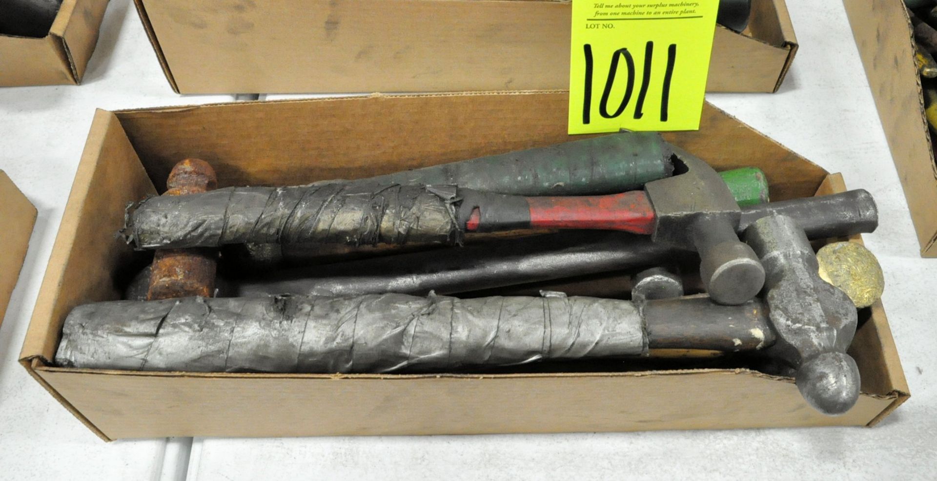 Lot-Rubber Mallets, Ball Peens and Slag Hammers in (3) Boxes, (E-7), (Yellow Tag) - Image 2 of 3