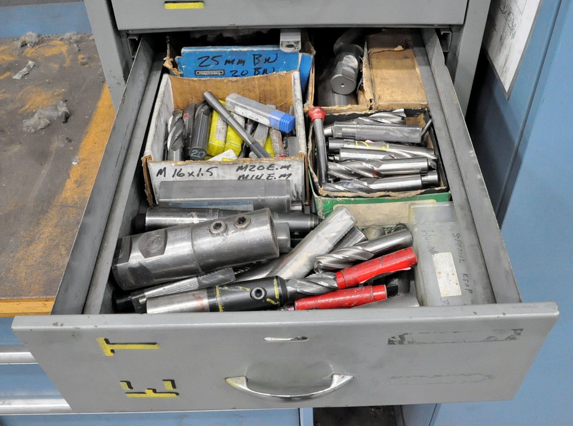 Lot-(1) 4-Drawer Cabinet with Various Metric Cutters and Inserts Contents, (A-24), (Yellow Tag) - Image 3 of 5
