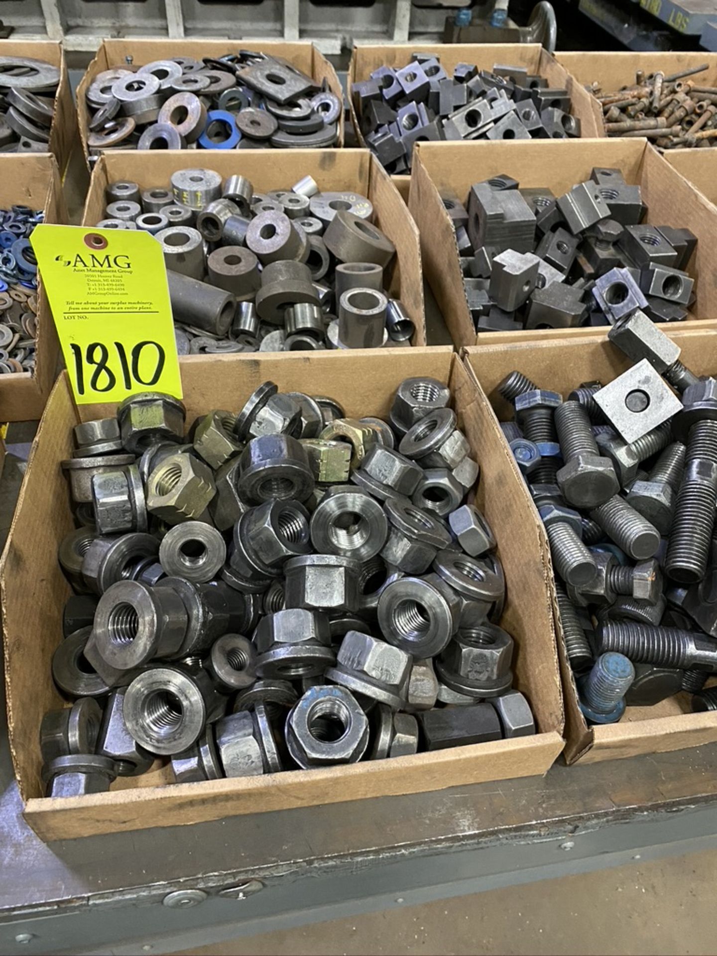 Lot-Hold Down Bolts, Nuts, and Washers in (15) Boxes, (D-13),