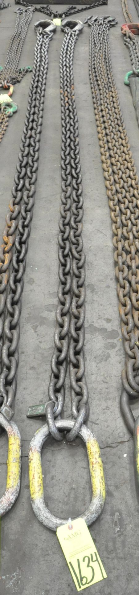 3/4" Link x 16' Long 2-Hook Chain Sling, Cert Tag, (G-24), (Yellow Tag)