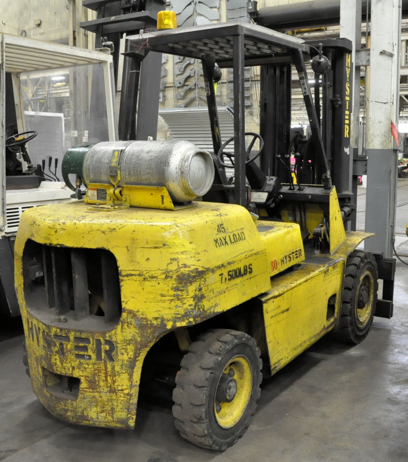 Hyster Model H80XL, 8,000-Lbs. Capacity LP Gas Forklift Truck, S/n F005D06989P, 169.5" Lift, Side - Image 3 of 7