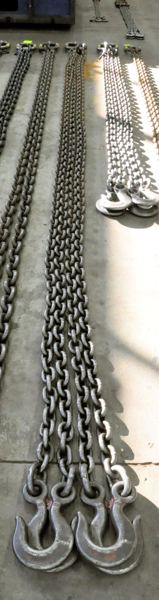 5/8" Link x 17' Long 4-Hook Chain Sling, Cert Tag, (G-21), (Yellow Tag) - Bild 2 aus 2