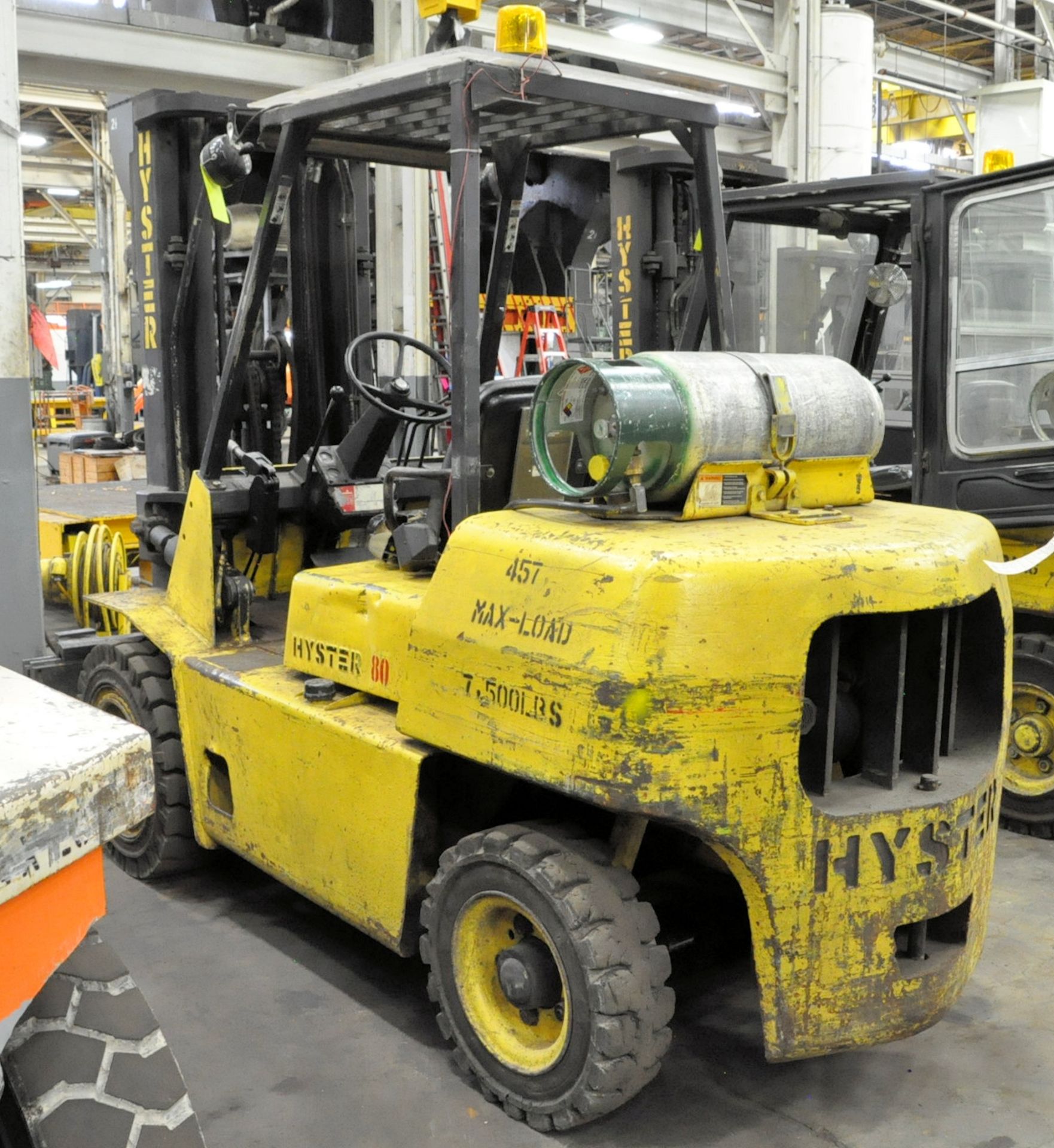 Hyster Model H80XL, 8,000-Lbs. Capacity LP Gas Forklift Truck, S/n F005D06989P, 169.5" Lift, Side - Image 4 of 7